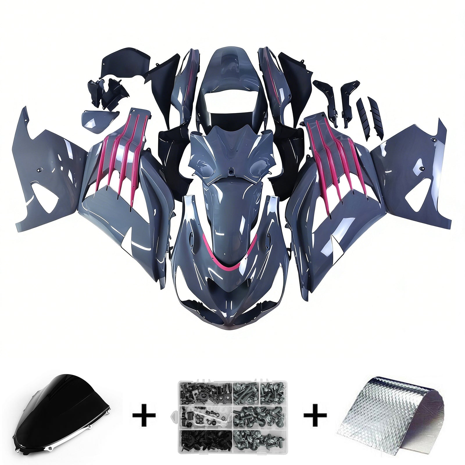 Kit de carénage d'injection Kawasaki ZX14R ZZR1400 2012-2022