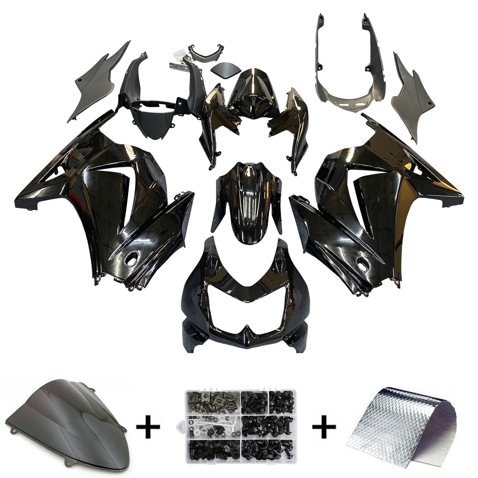 Carénages Amotopart 2008-2012 Kawasaki ZX250R EX250 NINJA NINJA ZX250 Generico