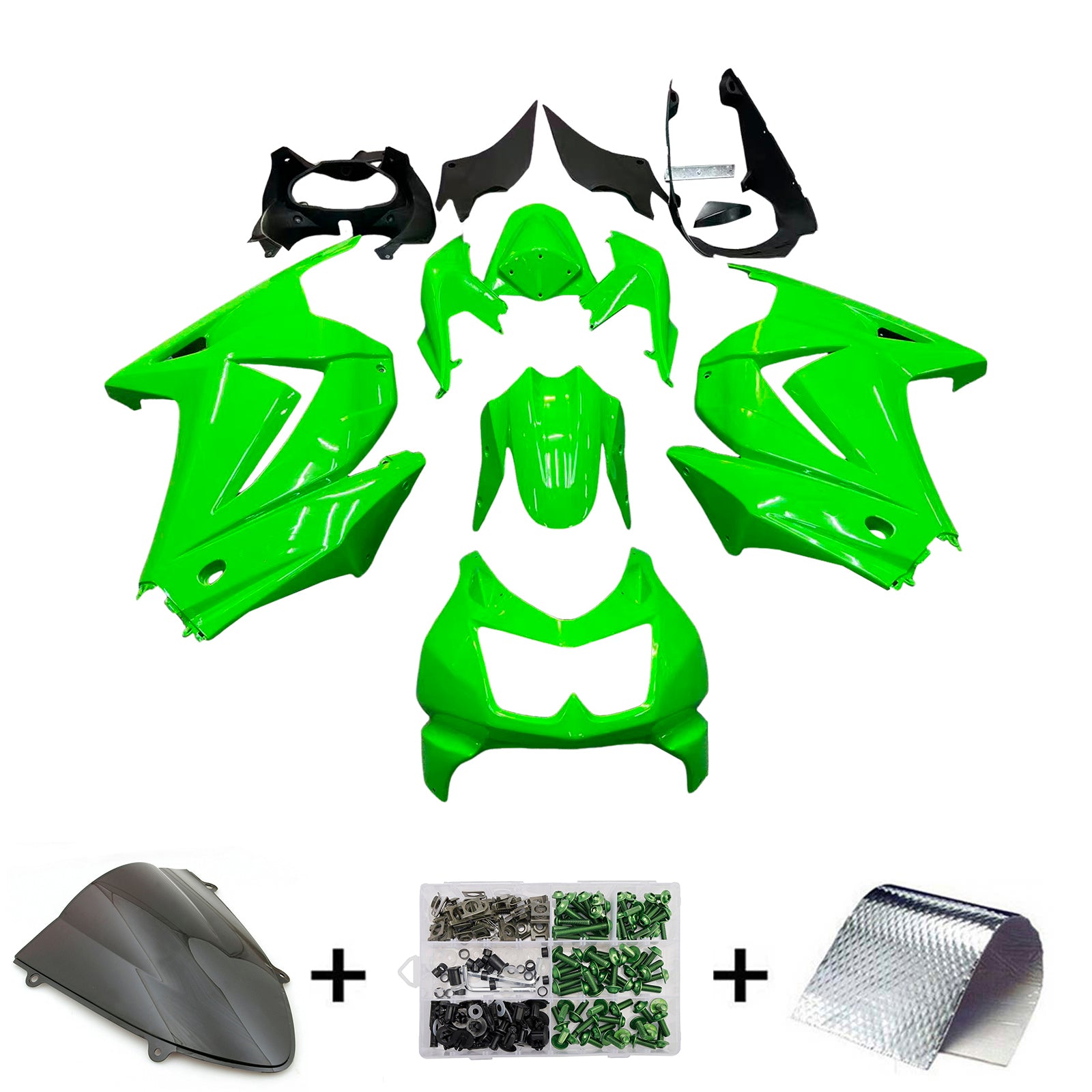 Kit di carenatura in plastica ABS per Kawasaki EX250 Ninja250R 2008-2012