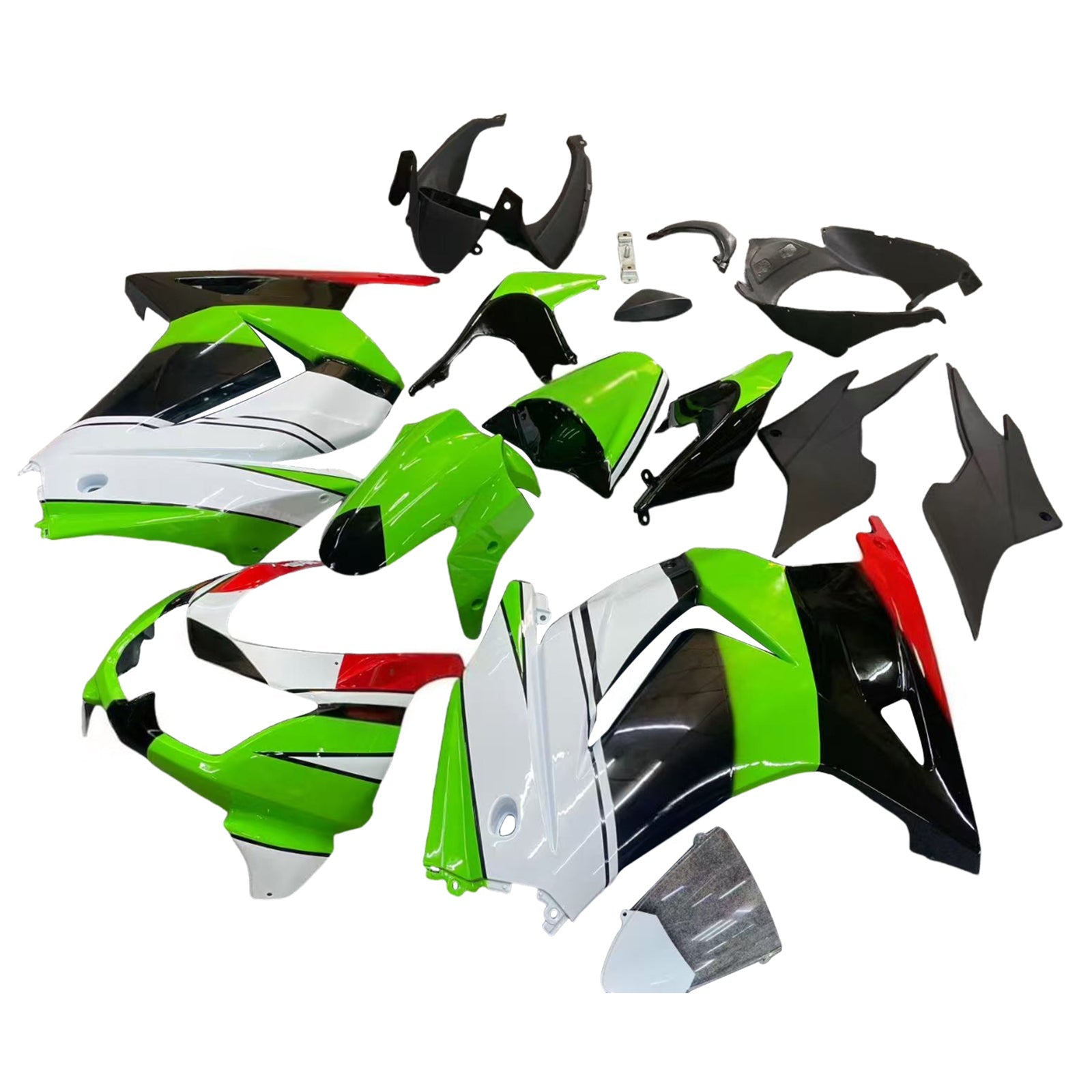 Kit de carénage d'injection Kawasaki EX250 Ninja250R, carrosserie en plastique, 2008 – 2012