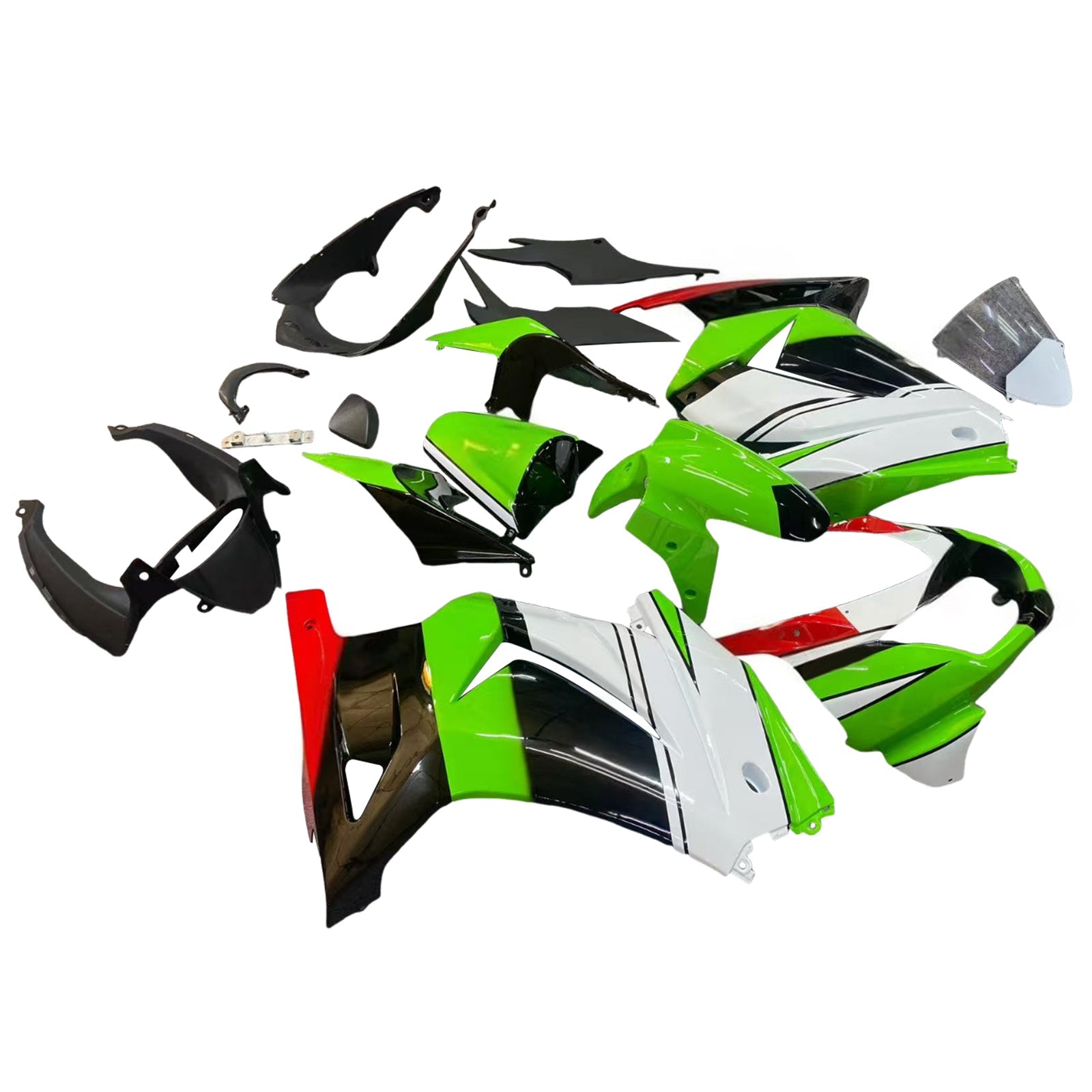 Kit de carénage d'injection Kawasaki EX250 Ninja250R, carrosserie en plastique, 2008 – 2012