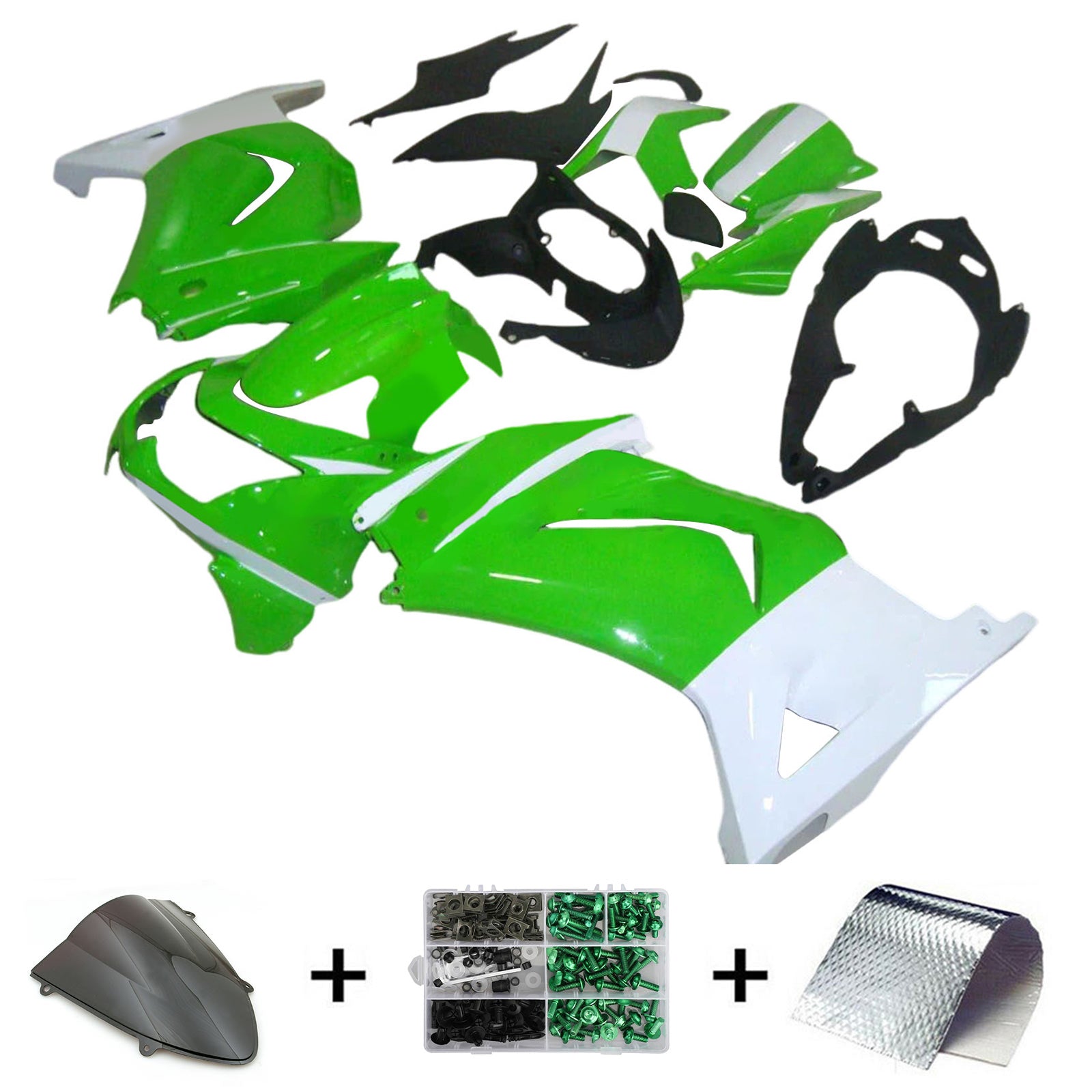 Kit Carenado Inyección Kawasaki EX250 Ninja250R 2008-2012 Carrocería Plástico ABS