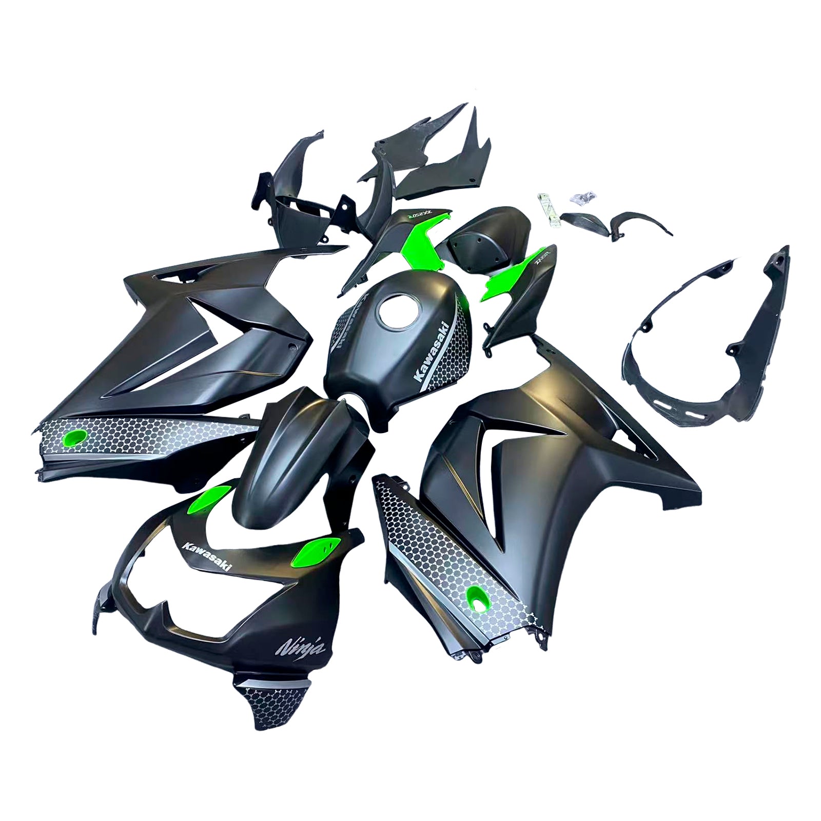 KAWASAKI Injekcijski komplet EX250 Ninja250R 2008-2012, ABS Plastic Karoserija