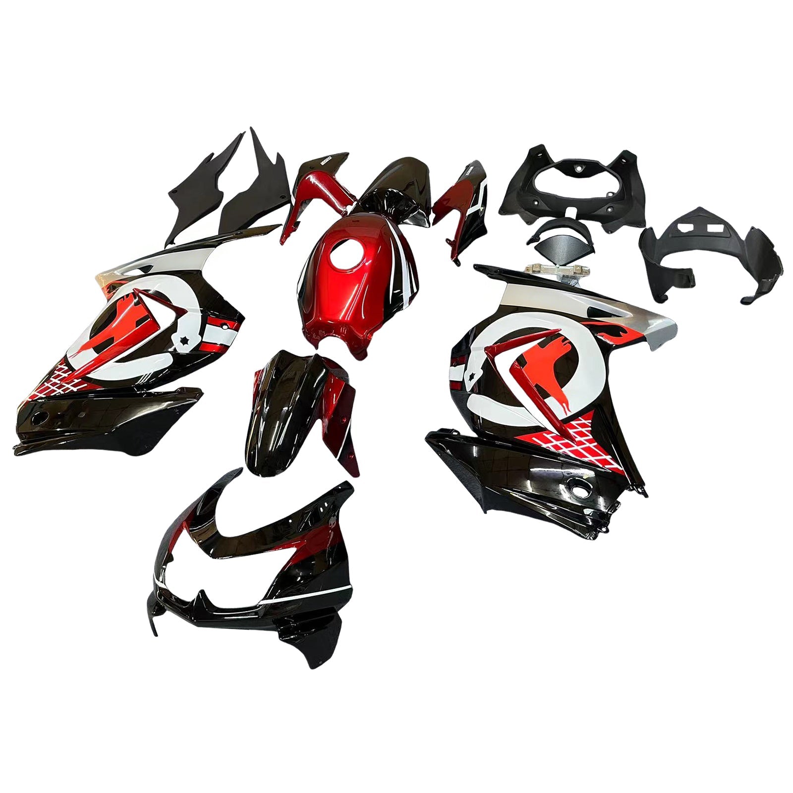 Kit de carénage d'injection Kawasaki EX250 Ninja250R, carrosserie en plastique, 2008 – 2012