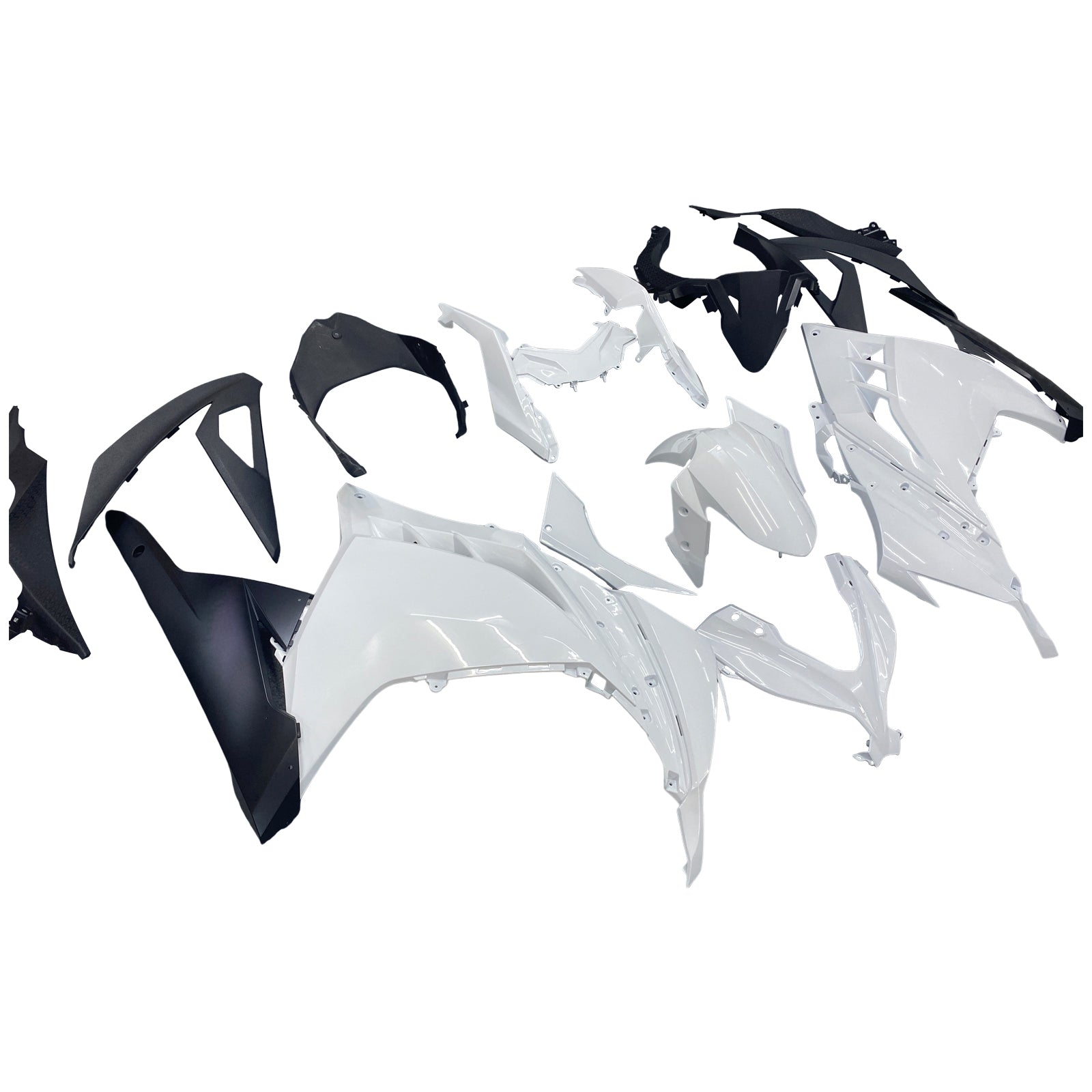 Amotopart Ninja 300R EX300R 2013-2017 Carénage de carrosserie blanc ABS moulé par injection en plastique 4 # générique