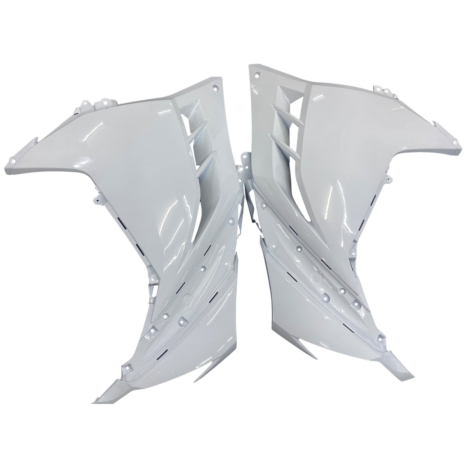 Amotopart Ninja 300R EX300R 2013-2017 Carénage de carrosserie blanc ABS moulé par injection en plastique 4 # générique