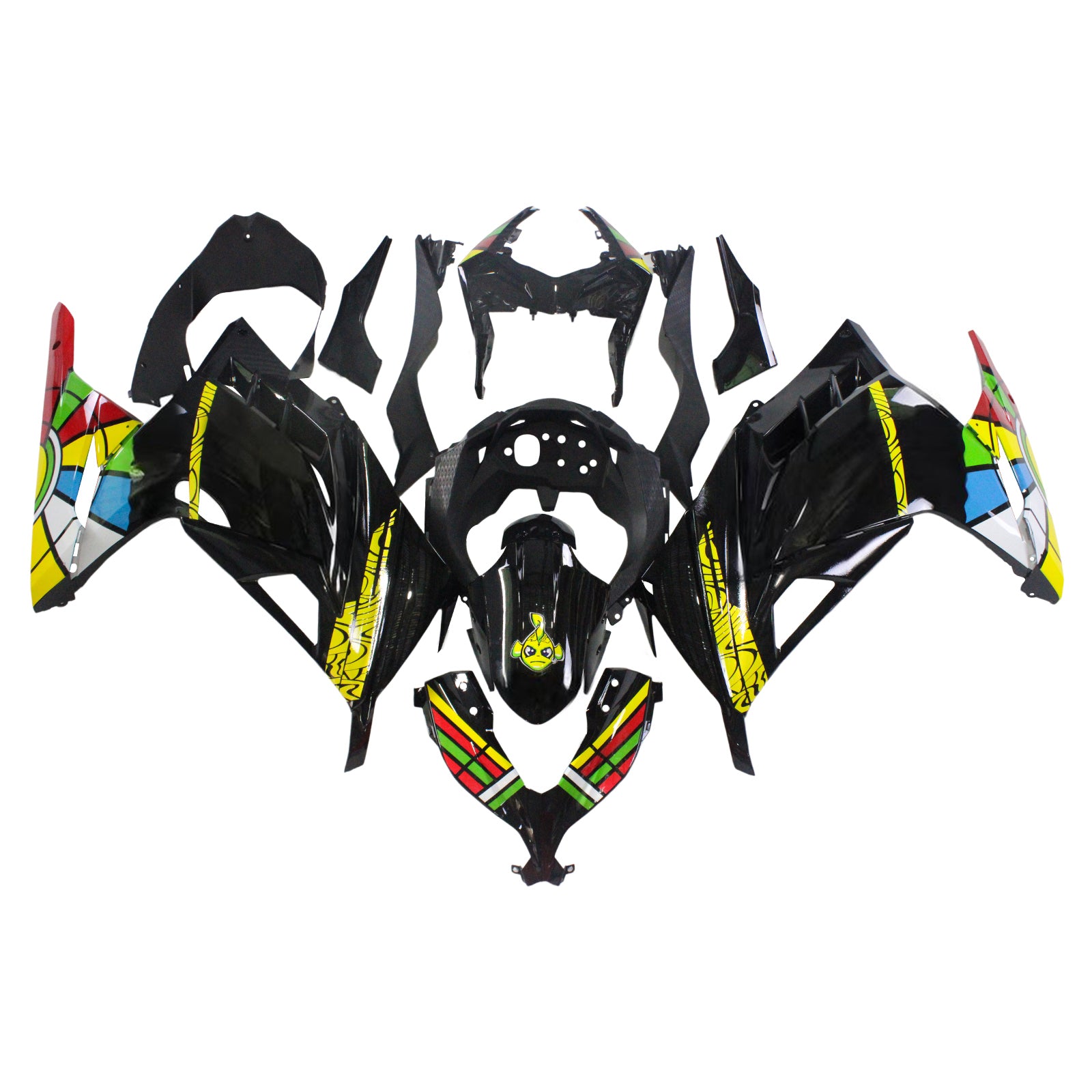 Kit carenatura iniezione carrozzeria in plastica ABS Kawasaki EX300 / Ninja 300 2013-2017