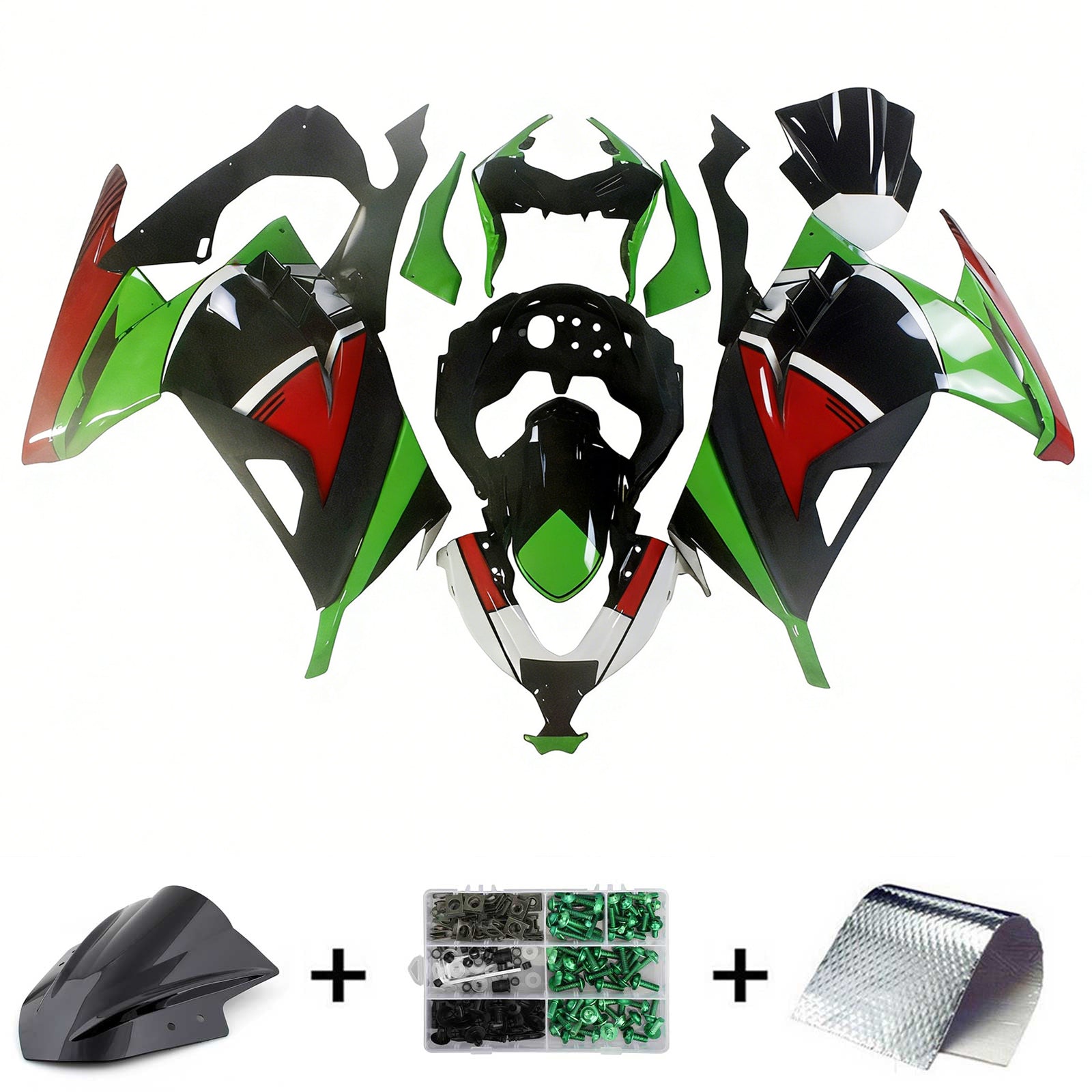 2013-2017 Kawasaki EX300 / Ninja 300 ABS muovinen korin ruiskutussuojasarja
