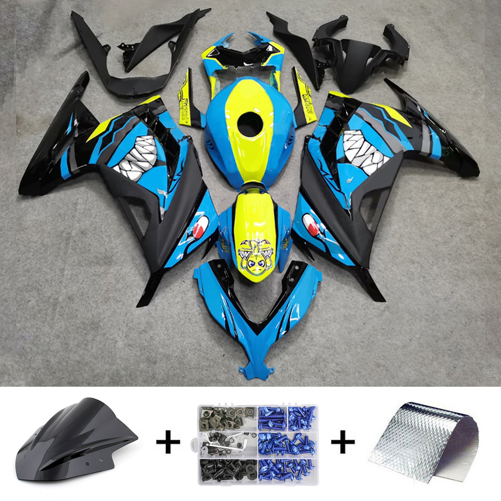 Kawasaki EX300 Ninja 300R 2013-2024 ABS-muovinen Fairing Kit