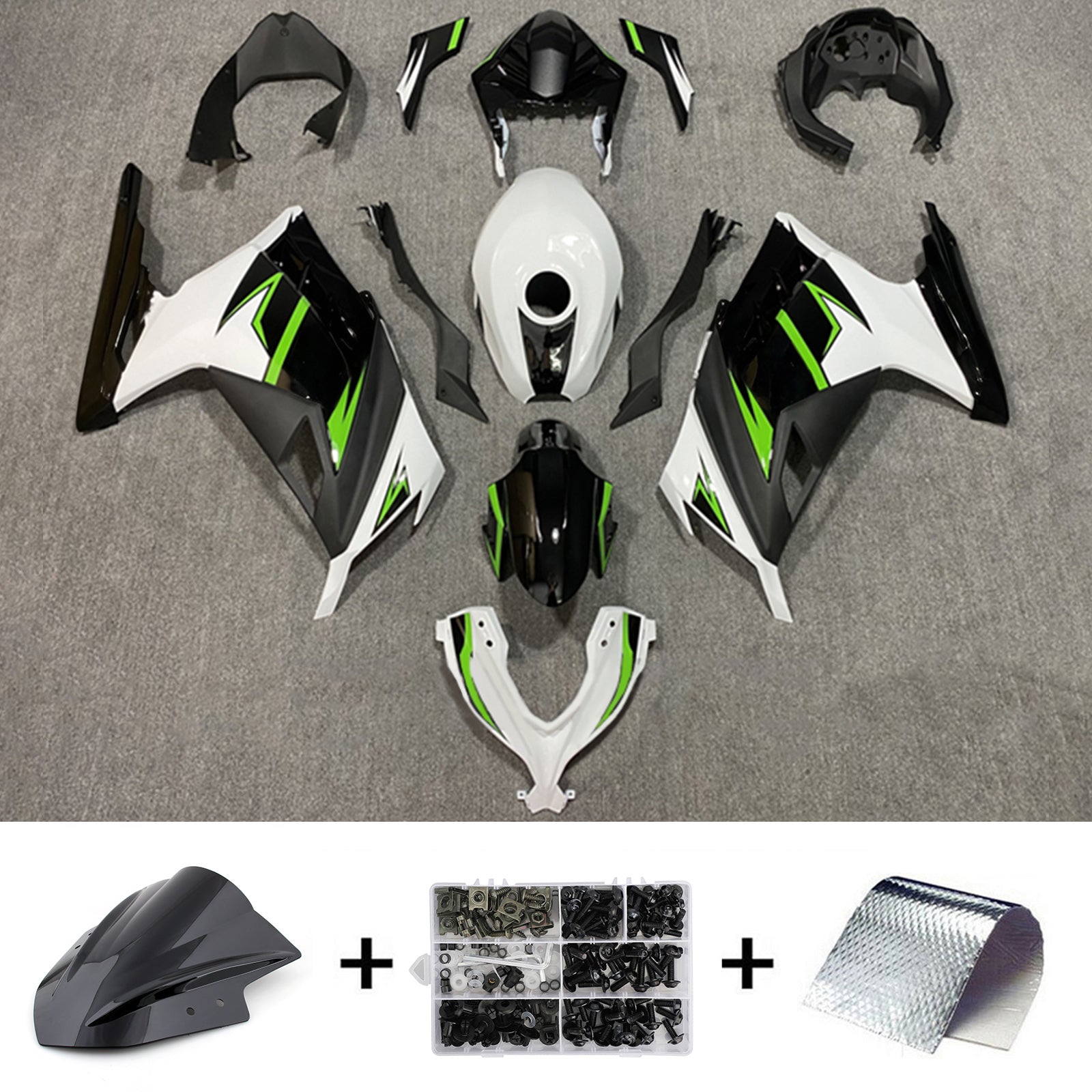 Injection Fairing Kit Bodywork fit For Kawasaki EX300 Ninja300R 2013-2024