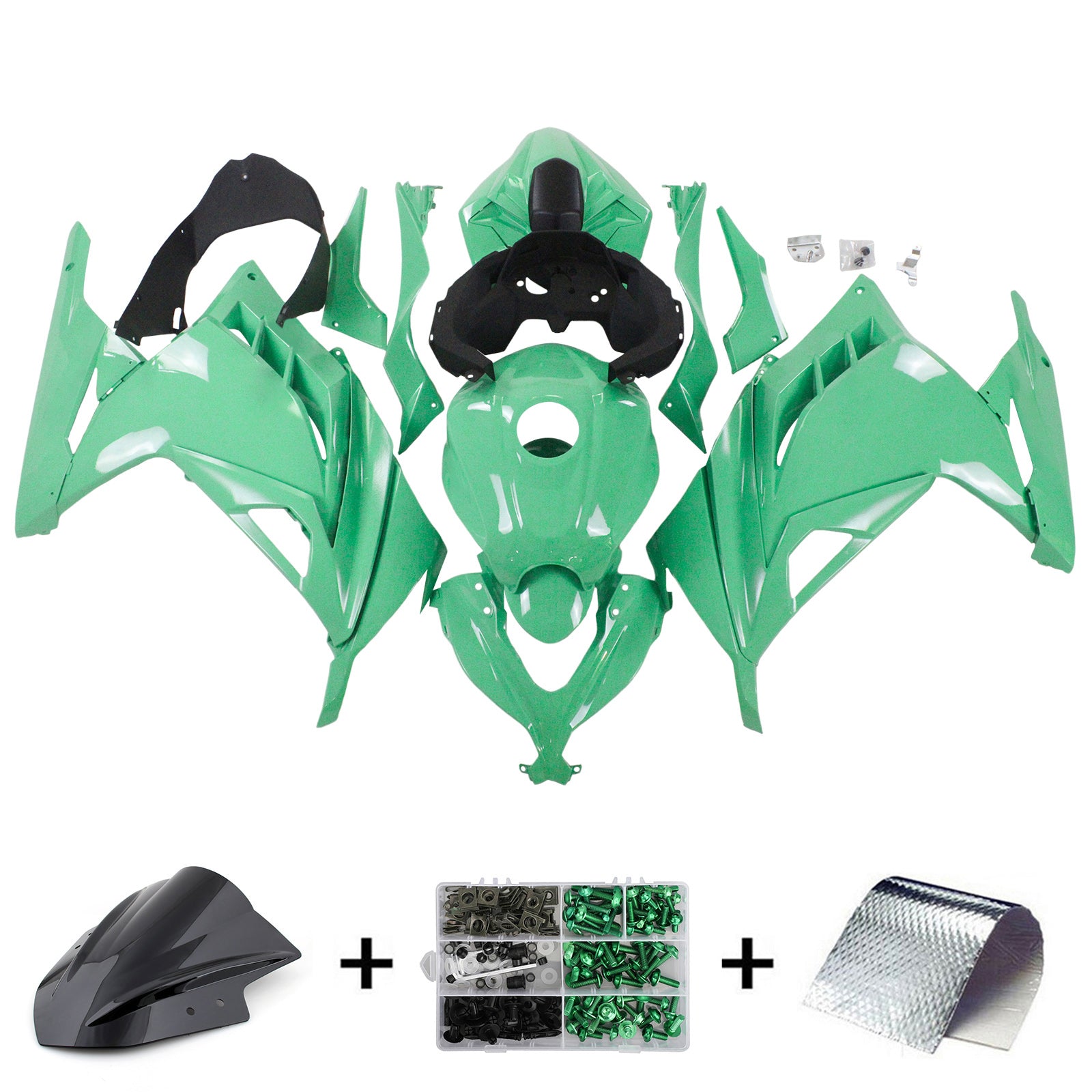 Amotopart kawasaki ex300/ninja 300 2013-2017 Kit poštenost Popravljanje plastičnega abs