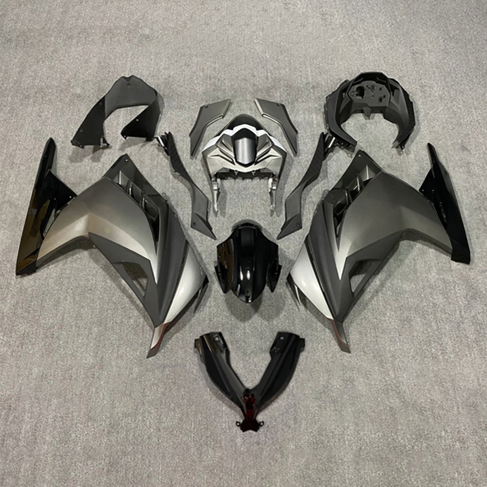 Amotopart Kawasaki EX300/Ninja 300 2013-2017 ABS muovinen korirakennesarja