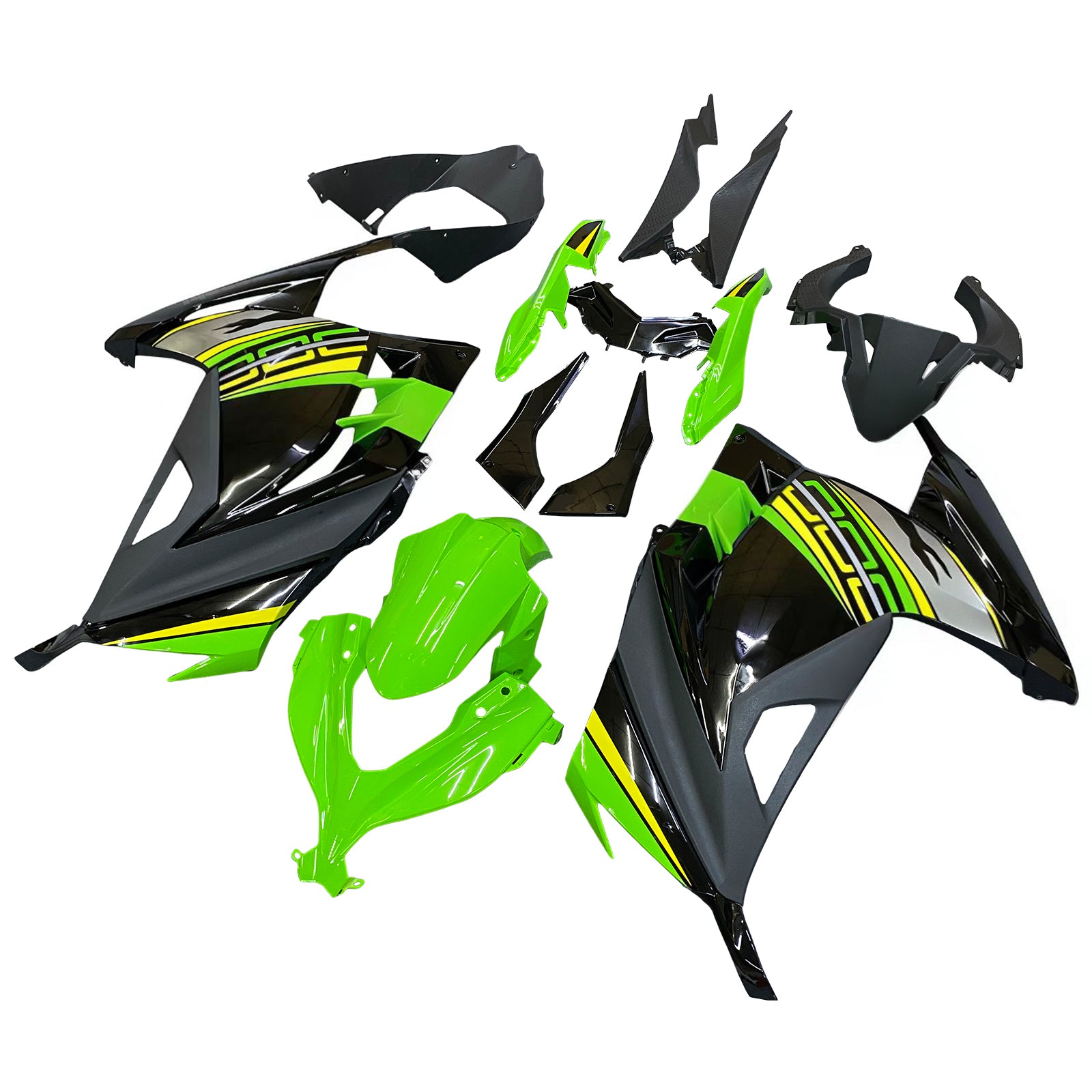 Amotopart Kawasaki EX300/Ninja 300 2013-2017 Zestaw owiewek nadwozia z tworzywa ABS