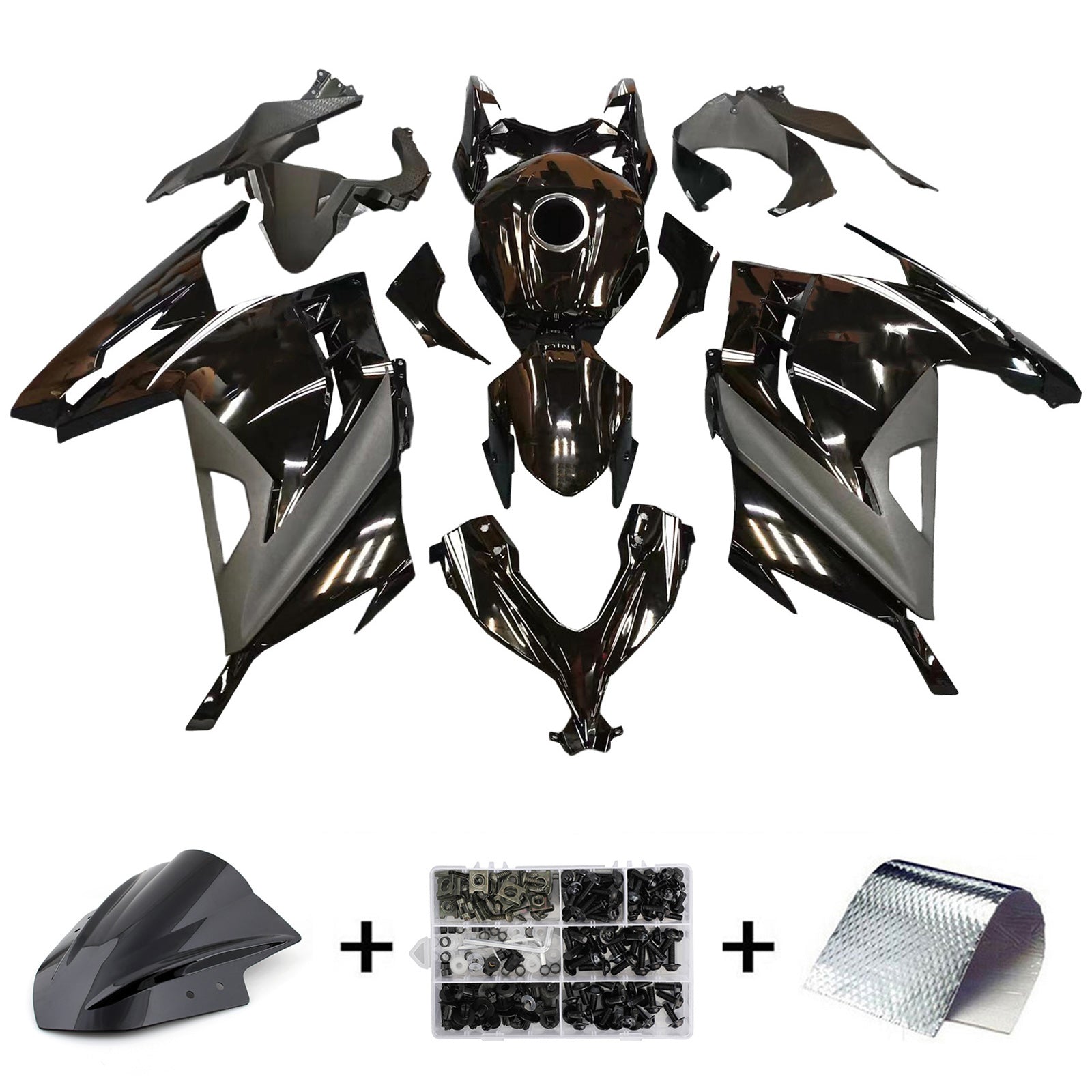 Amotopart kawasaki ex300/ninja 300 2013-2017 Kit poštenost Popravljanje plastičnega abs