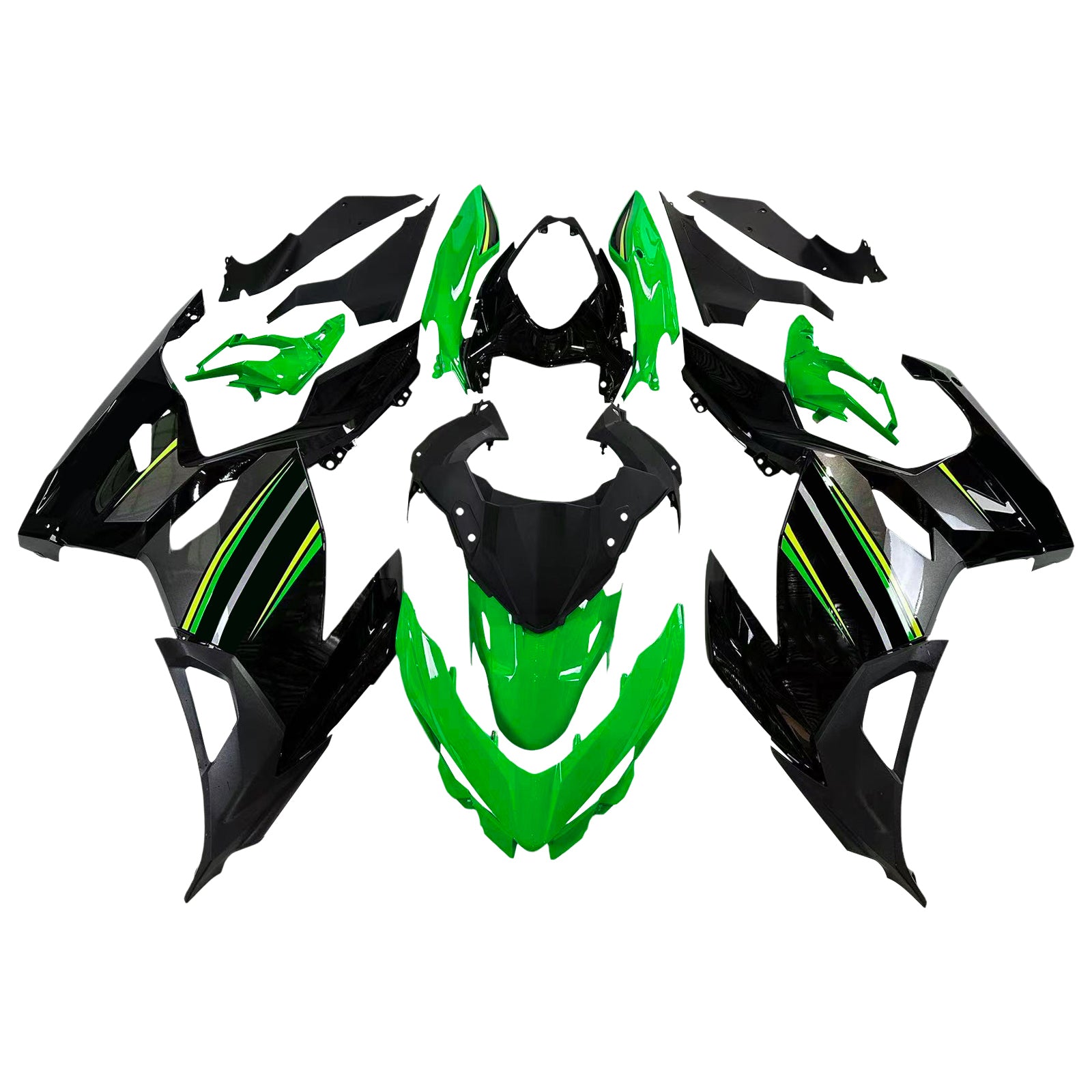 Kit de carénage Amotopart Kawasaki EX400/Ninja400 2018-2023