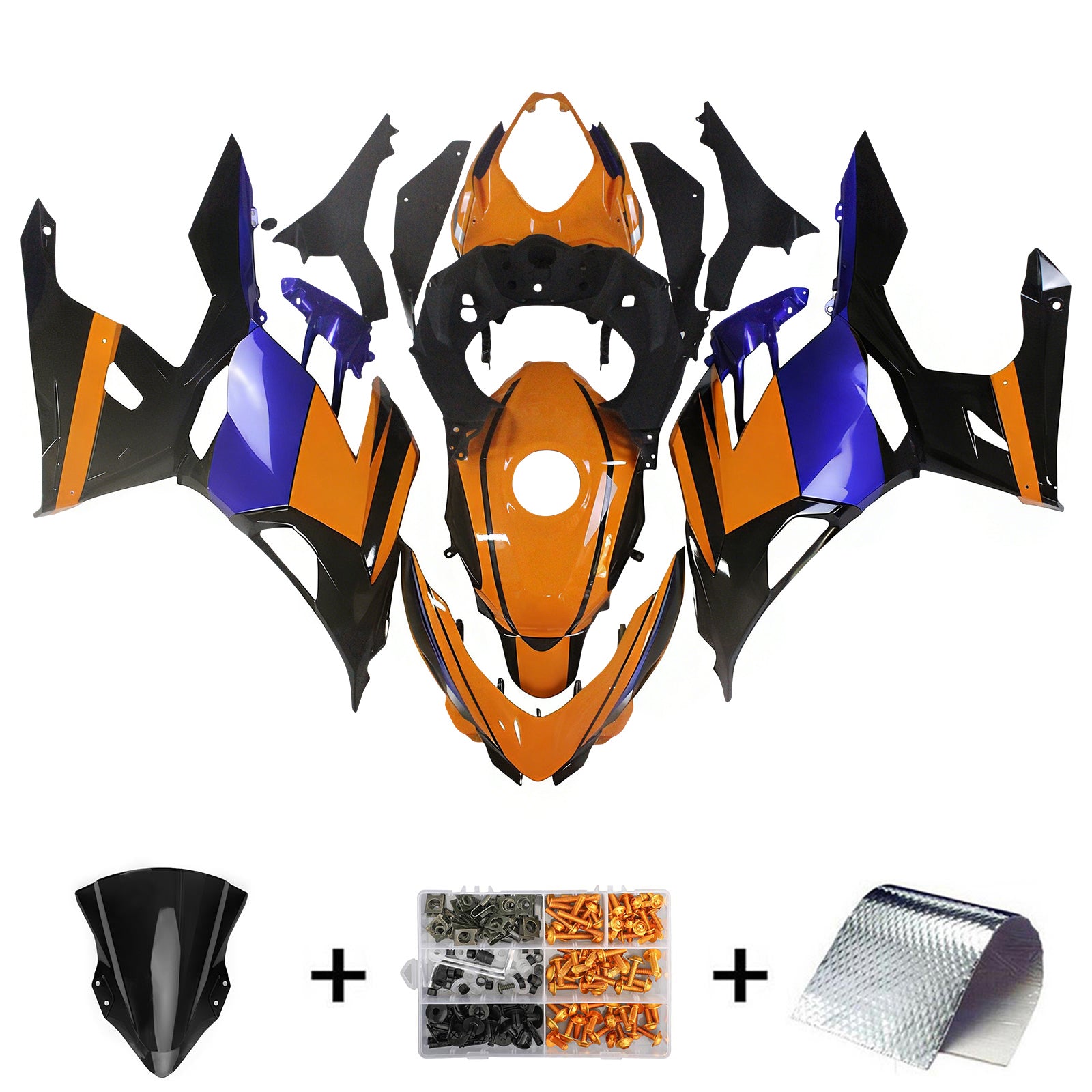 Amotopart Kawasaki EX400 Ninja400 2018-2023 Korirakenne ABS-muovi