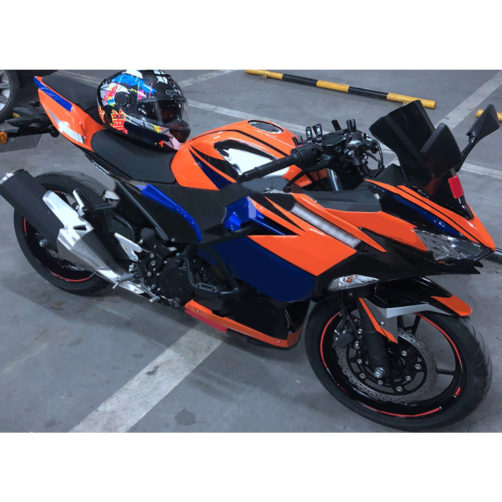 Amotopart Kawasaki EX400 Ninja400 2018-2023 Korirakenne ABS-muovi