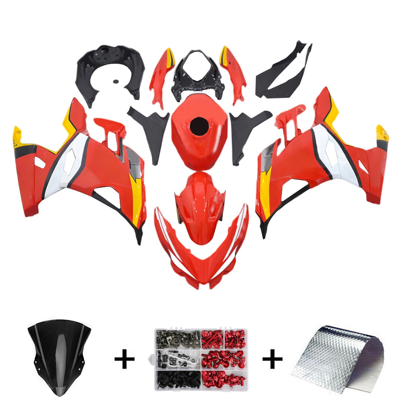 Amotopart Kawasaki EX400 Ninja400 2018-2023 Korirakenne ABS-muovi