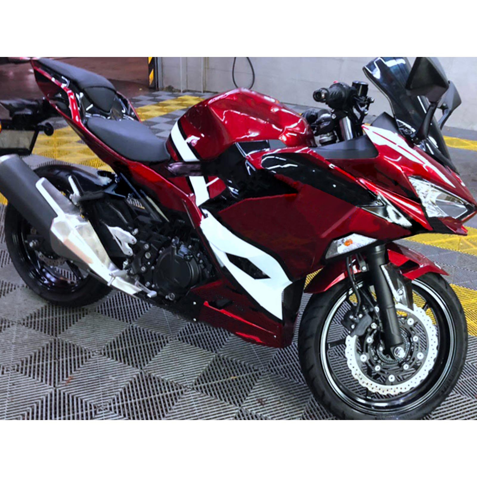Amotopart Kawasaki EX400 Ninja400 2018-2023 Korirakenne ABS-muovi