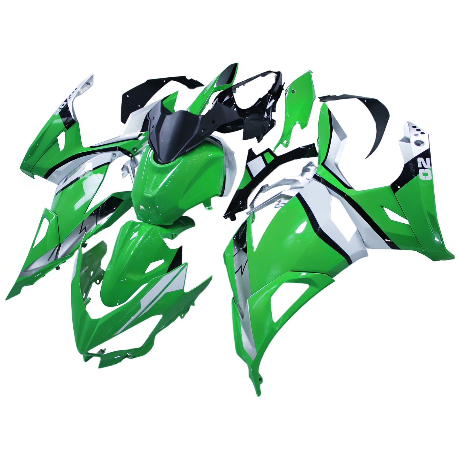 Amotopart Kawasaki EX400 Ninja400 2018-2023 Korirakenne ABS-muovi