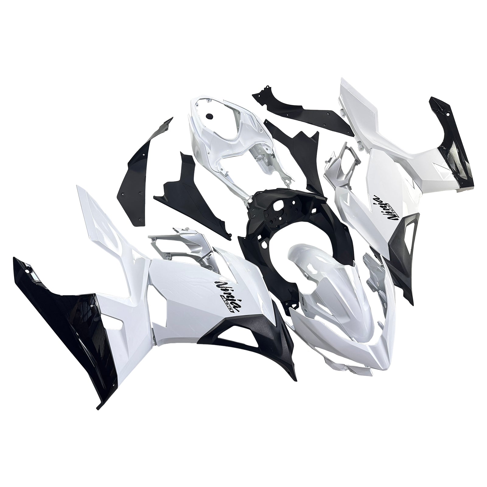 Amotopart Verkleidungsset für Kawasaki EX400 Ninja400 2018–2023, Karosserie, ABS-Kunststoff