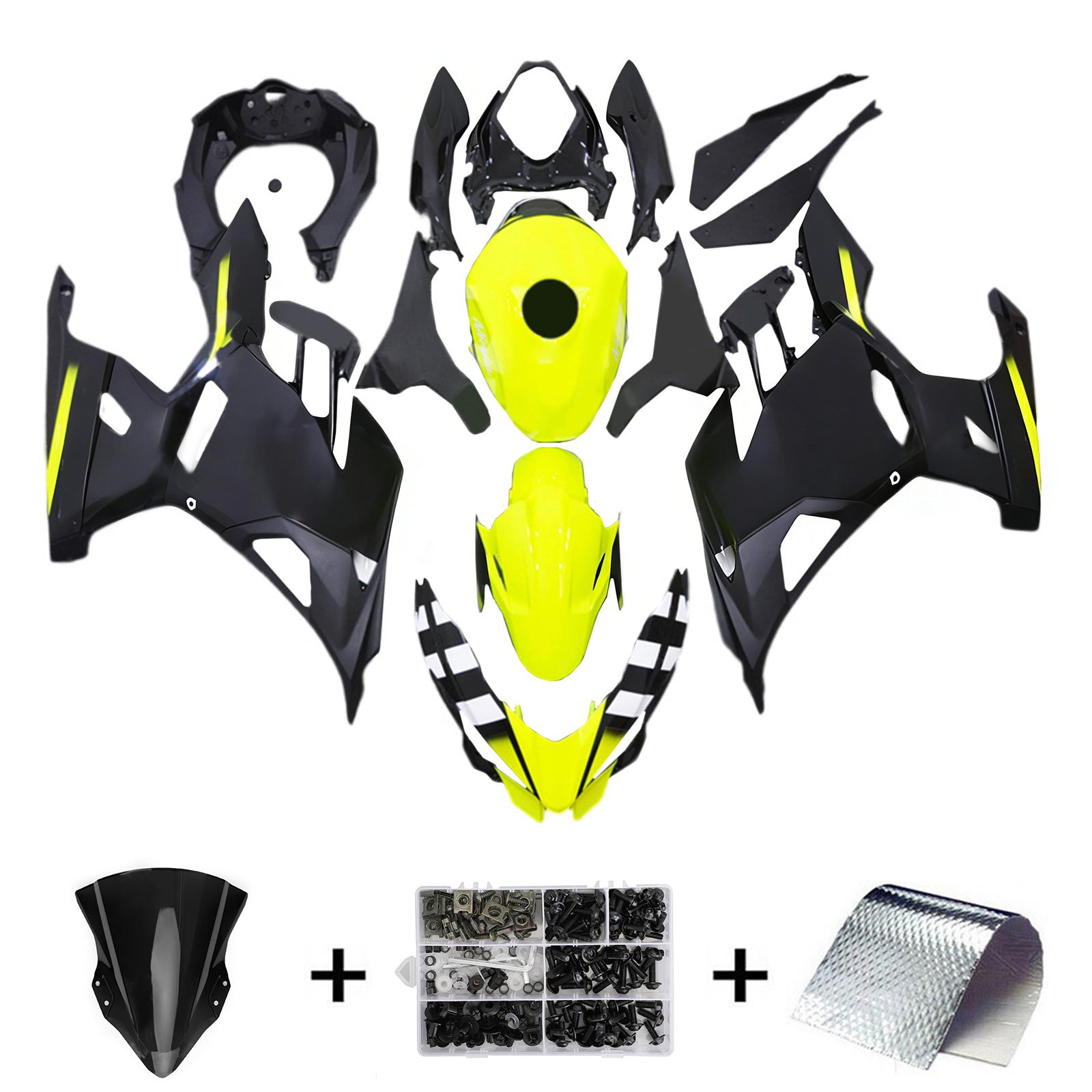 Amotopart Kawasaki EX400 Ninja400 2018-2023 Korirakenne ABS-muovi