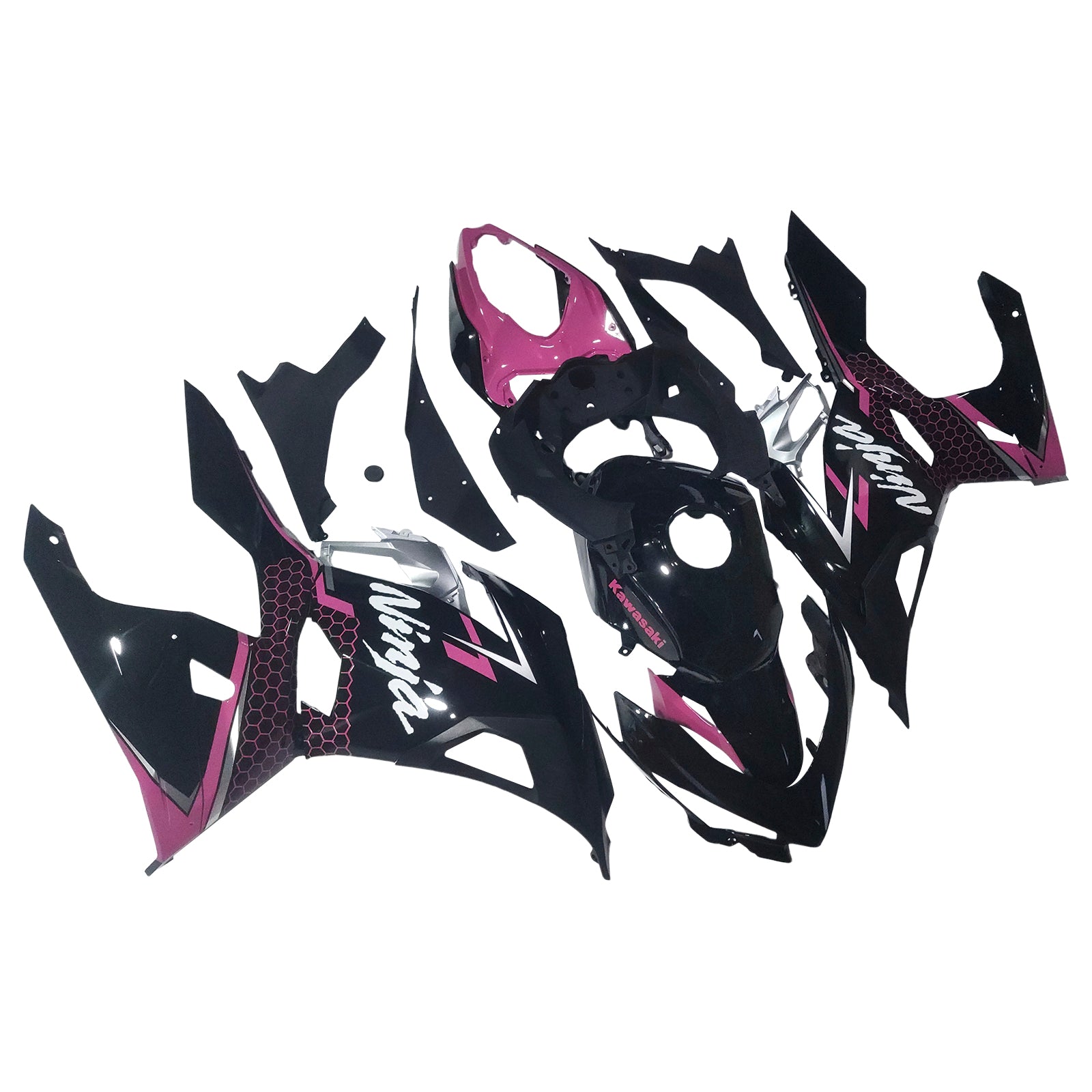 Amotopart Kawasaki EX400 Ninja400 2018-2023 Kit de carénage Carrosserie Plastique ABS