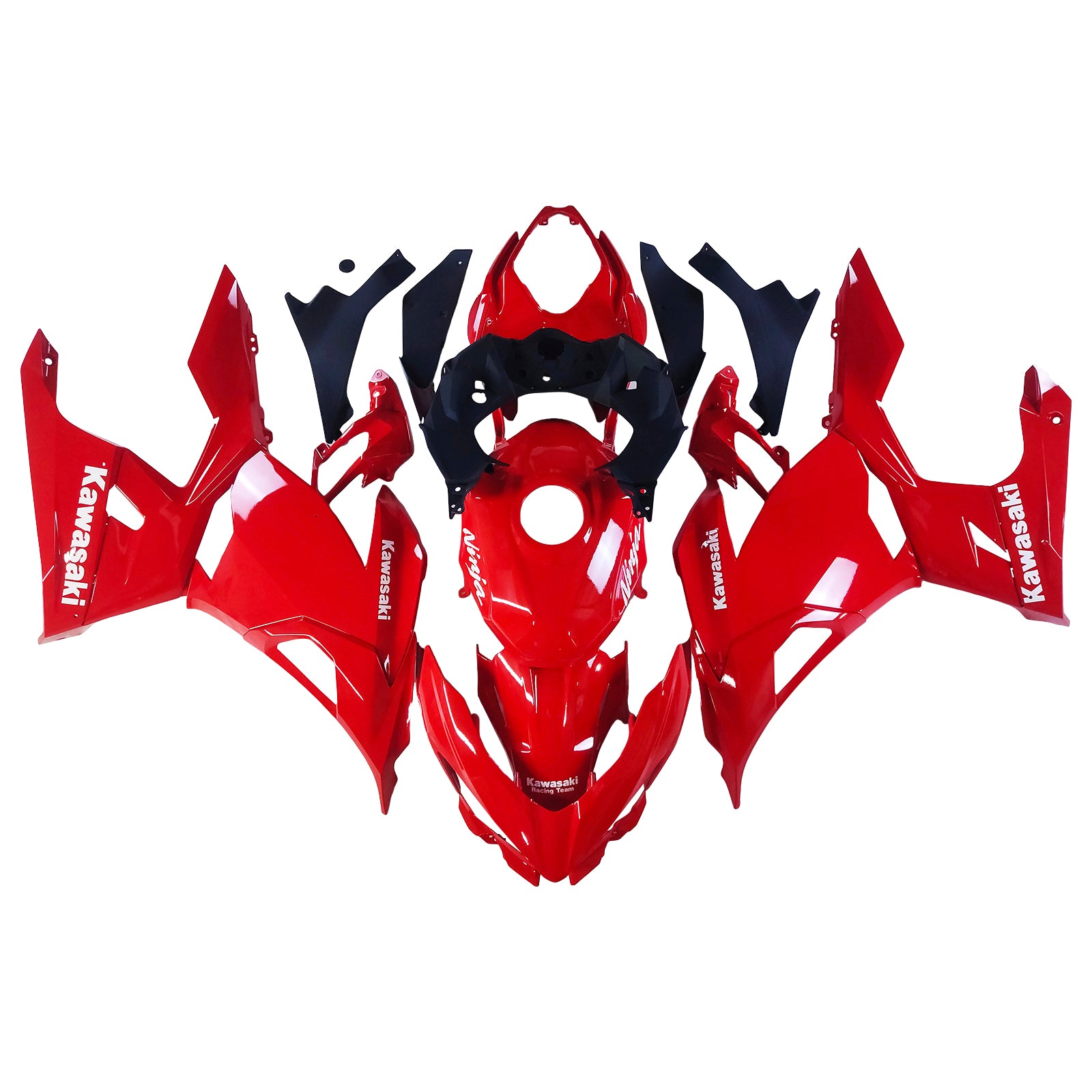 Amotopart kawasaki ex400 ninja400 2018-2023 komplet poštenosti corrier plastični abs