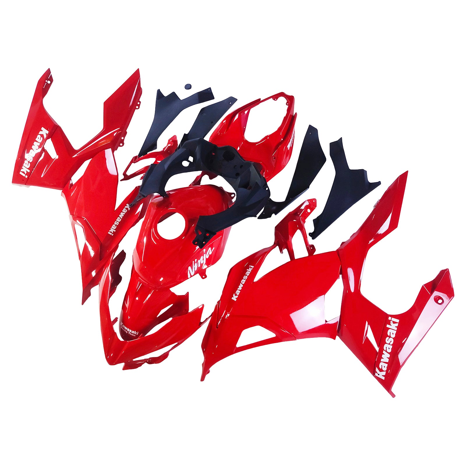 Amotopart Kawasaki EX400 Ninja400 2018-2023 Kit de carénage Carrosserie Plastique ABS