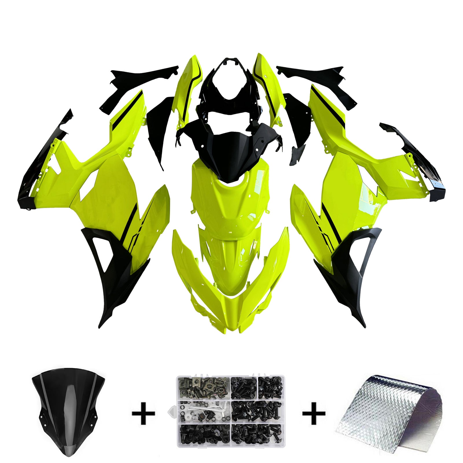 Amotopart Kawasaki EX400 Ninja400 2018-2023 Korirakenne ABS-muovi