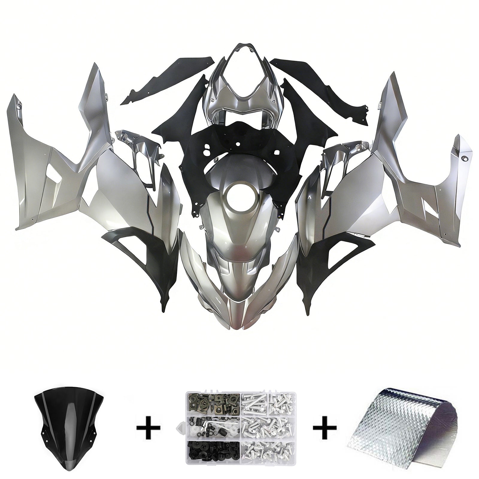 Amotopart Kawasaki EX400/Ninja400 2018-2023 ABS muovinen korirakennesarja