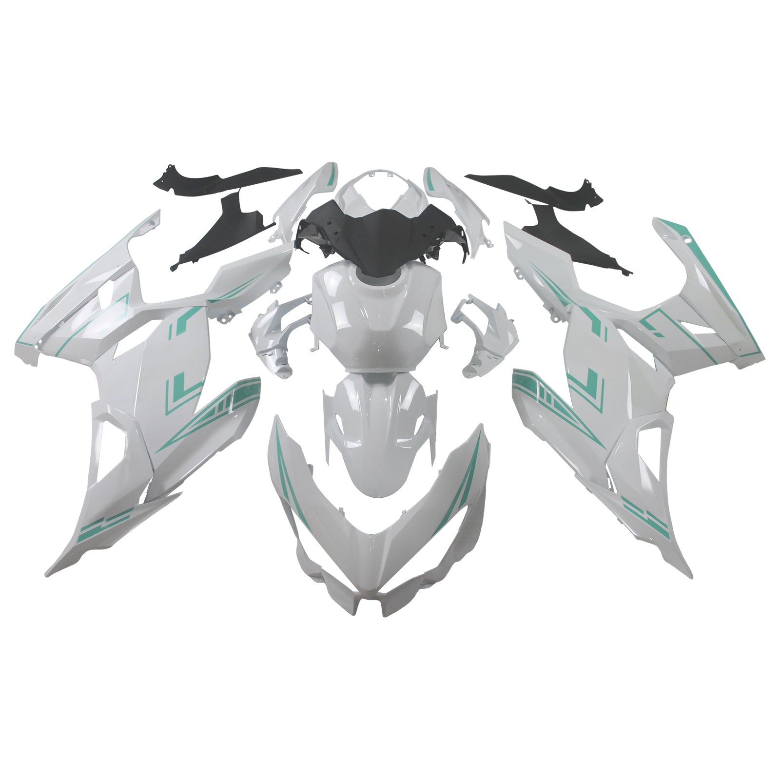 Amotopart Kawasaki EX400/Ninja400 2018-2023 Korirakenne ABS-muovia