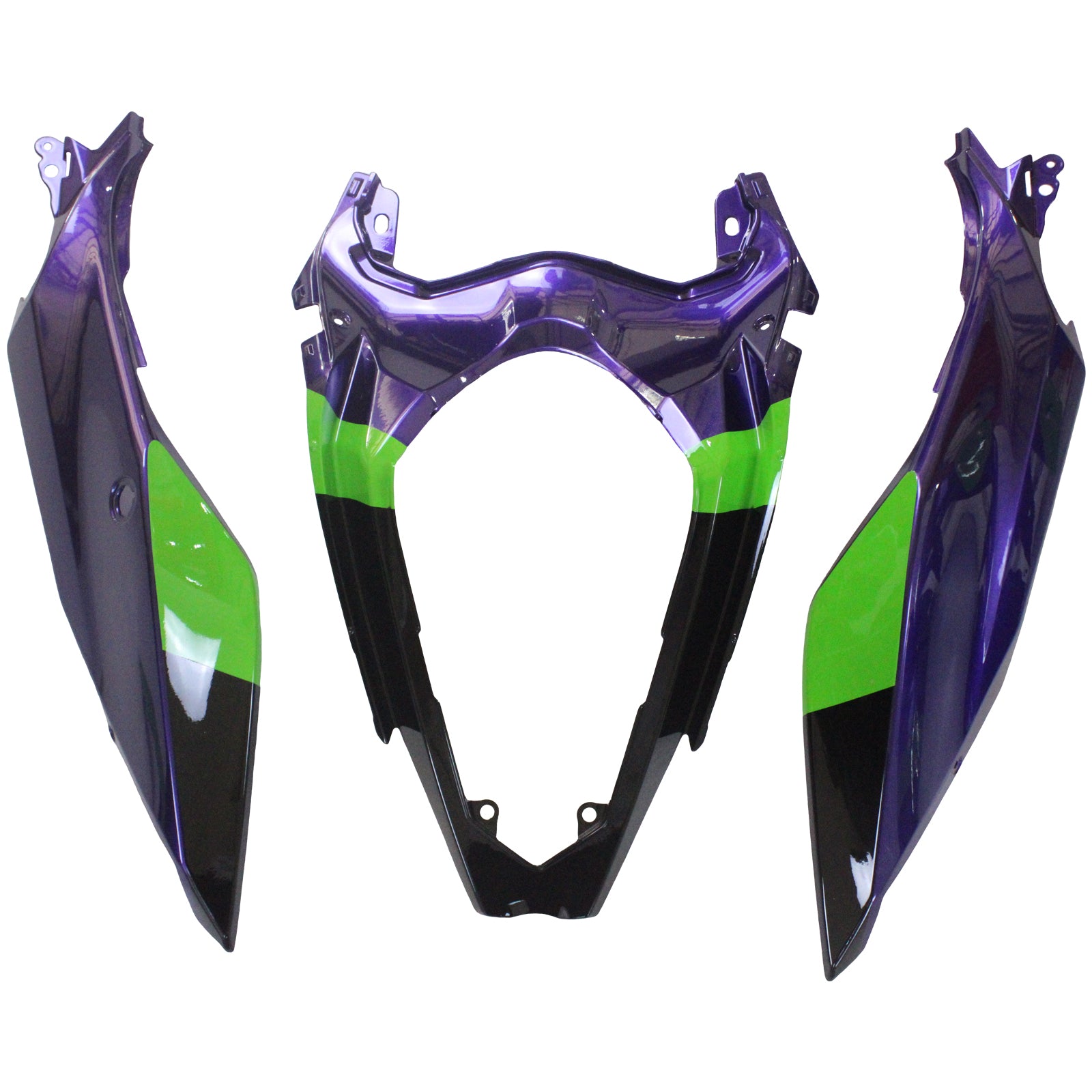 Amotopart Kawasaki EX400/Ninja400 2018-2023 Kit de carénage Carrosserie Plastique ABS