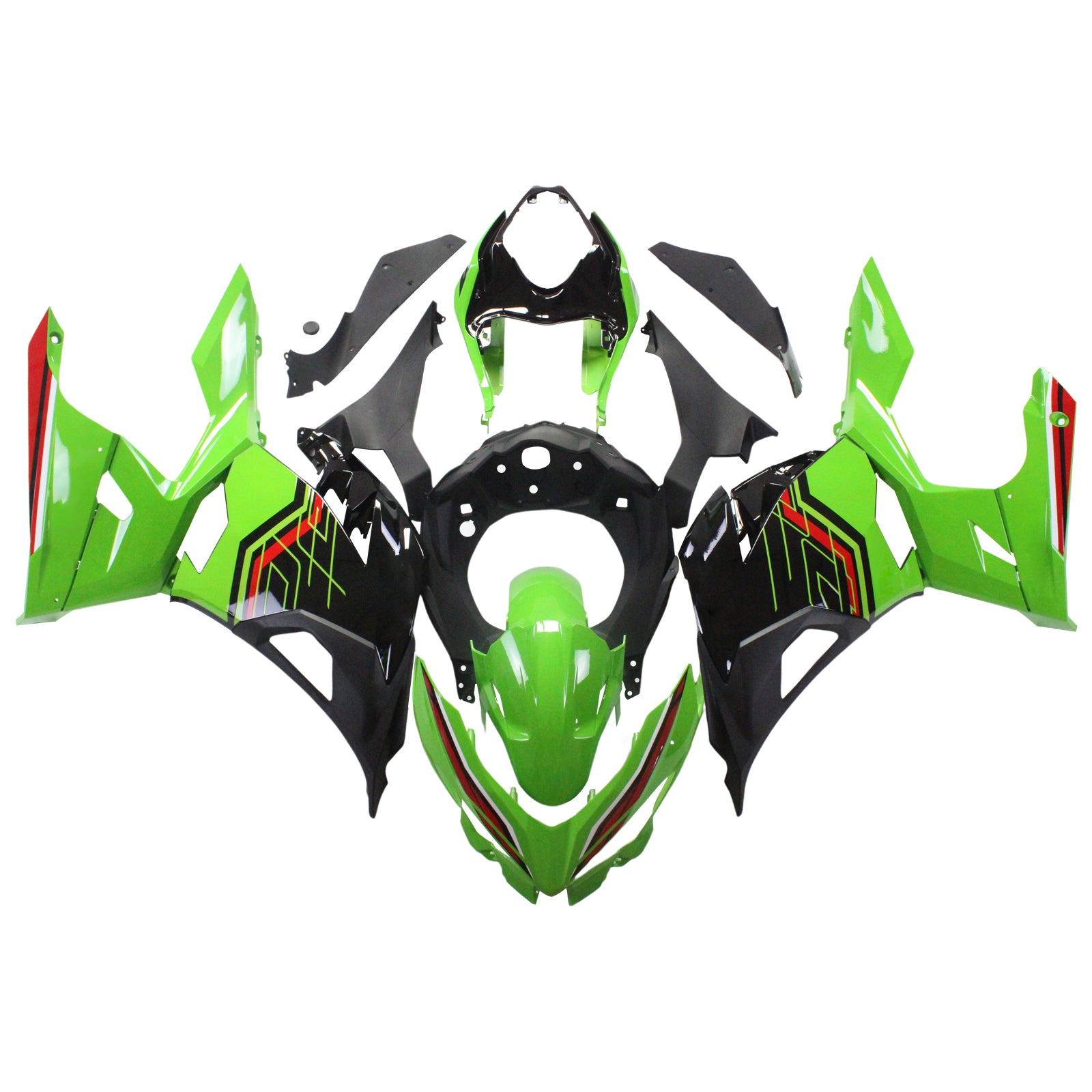 Amotopart Kawasaki ex400/ninja400 2018-2023 Kit Carroserie Plastic Abs