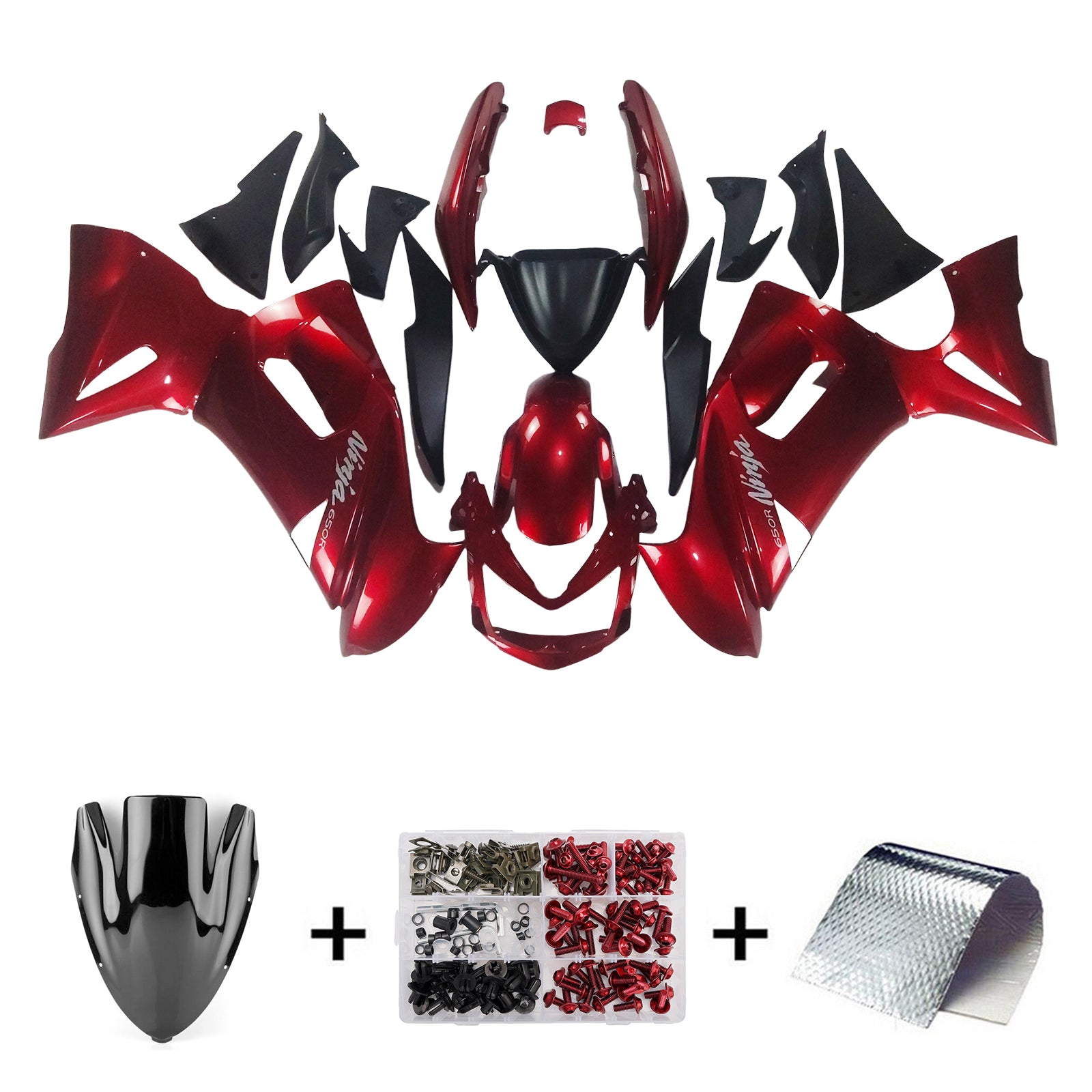 Kit de carénage Amotopart pour Kawasaki ER6F/Ninja650 2006-2008 générique