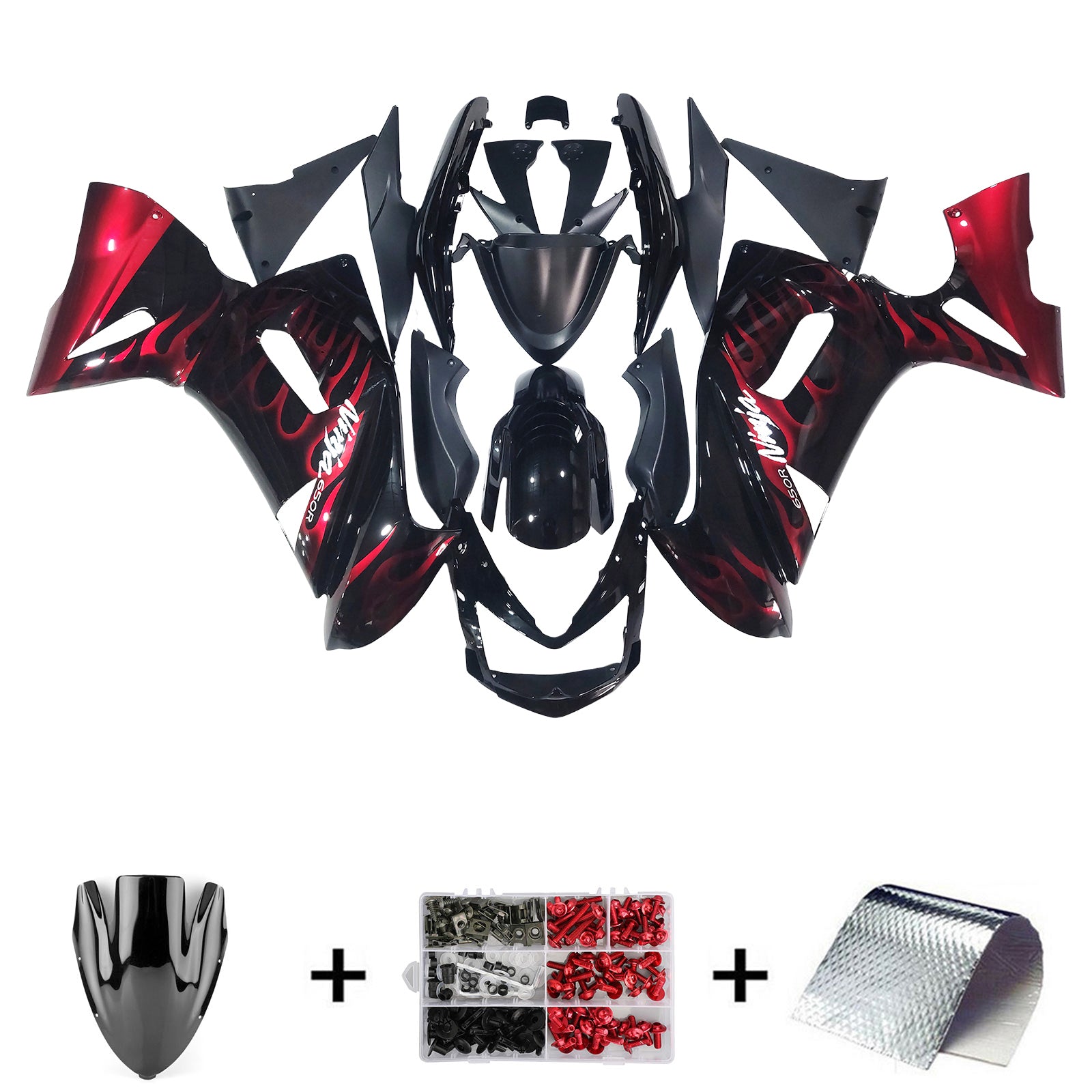 Kawasaki ER6F/ninja 650 2006-2008 komplet za vbrizgavanje, plastična karoserija