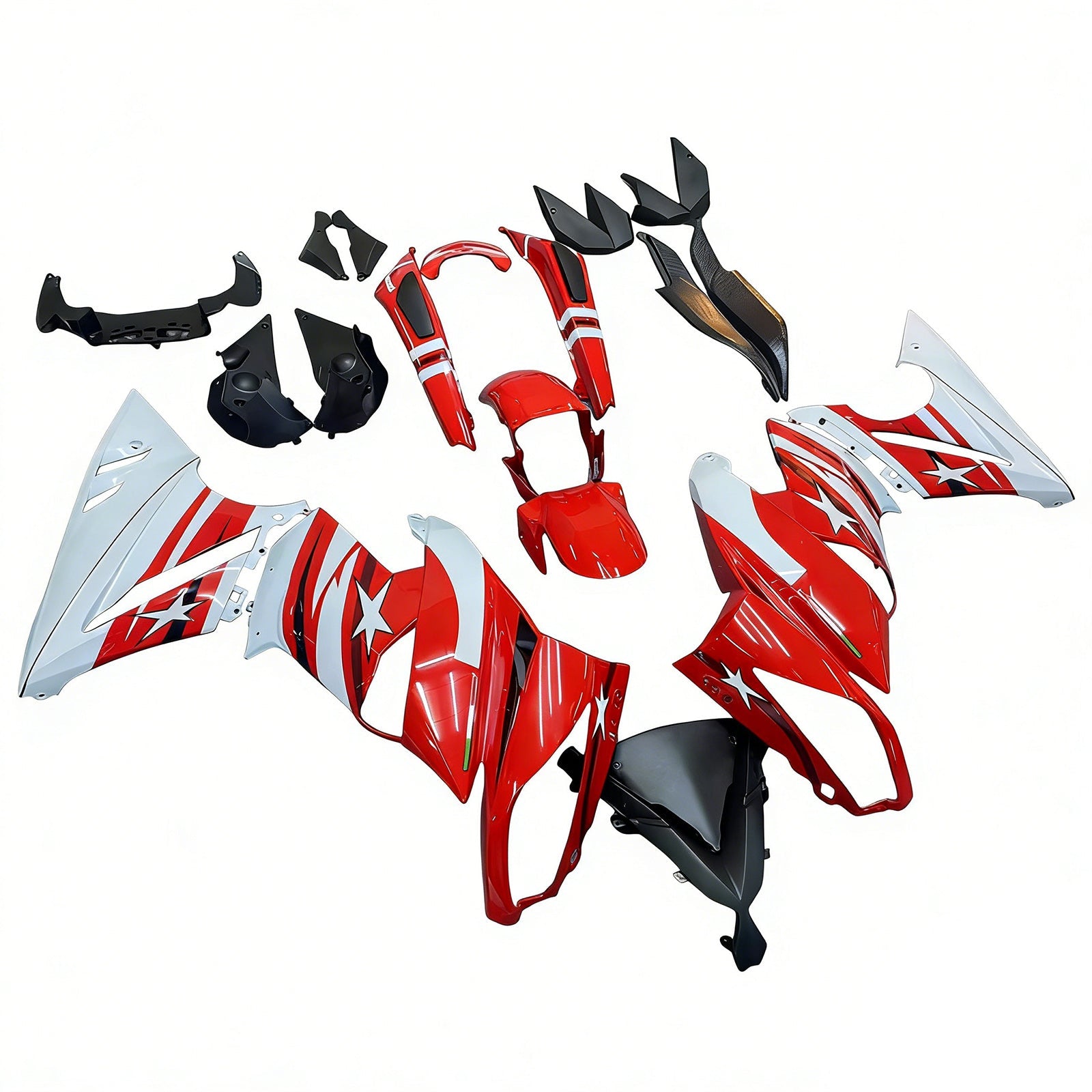 Kit de carénage d'injection en plastique Kawasaki Ninja 650 ER-6F EX650 2009-2011