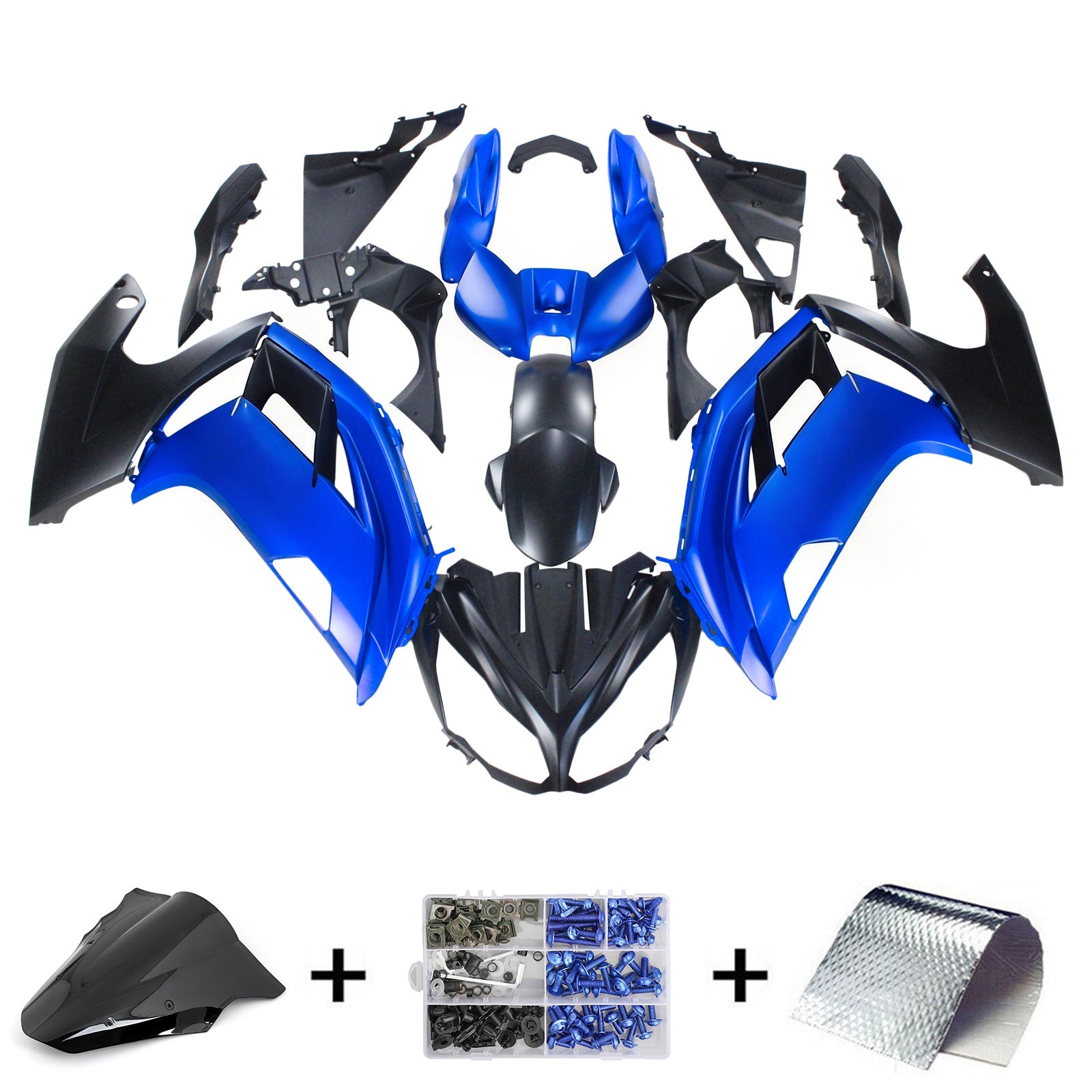 Kit de carénage Amotopart pour Kawasaki ER6F/Ninja650 2012-2016 générique