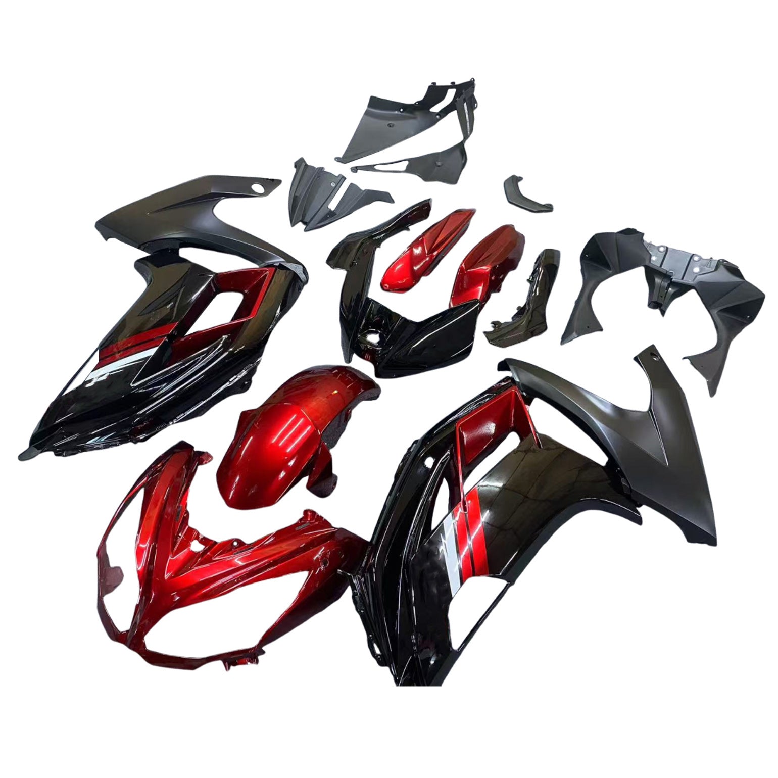Kit de carénage Amotopart pour Kawasaki ER6F/Ninja650 2012-2016 générique