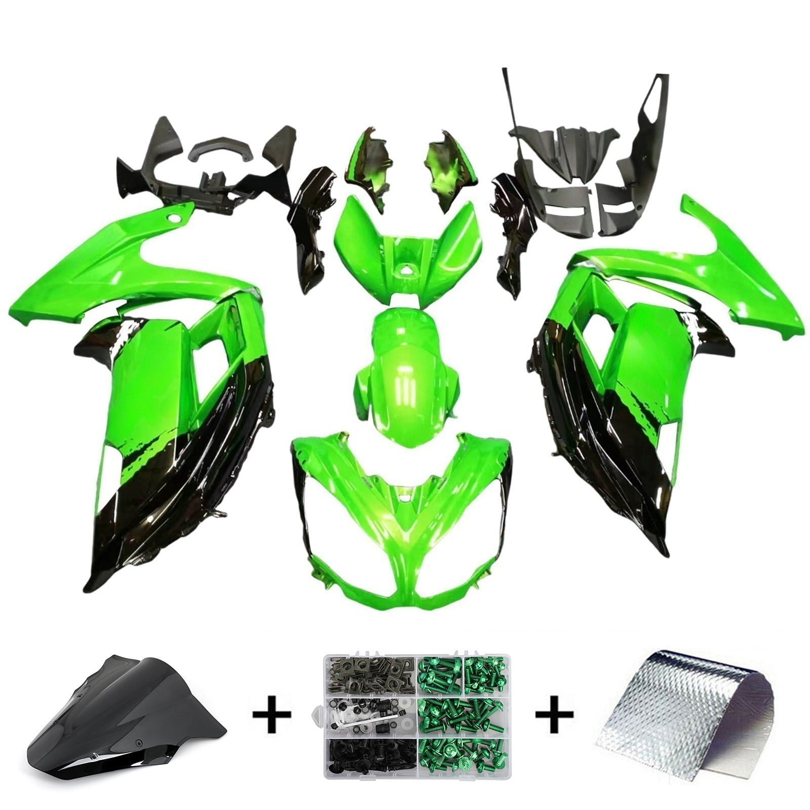 Zestaw owiewek Amotopart Kawasaki ER6F/Ninja650 2012-2016 Nadwozie z tworzywa ABS