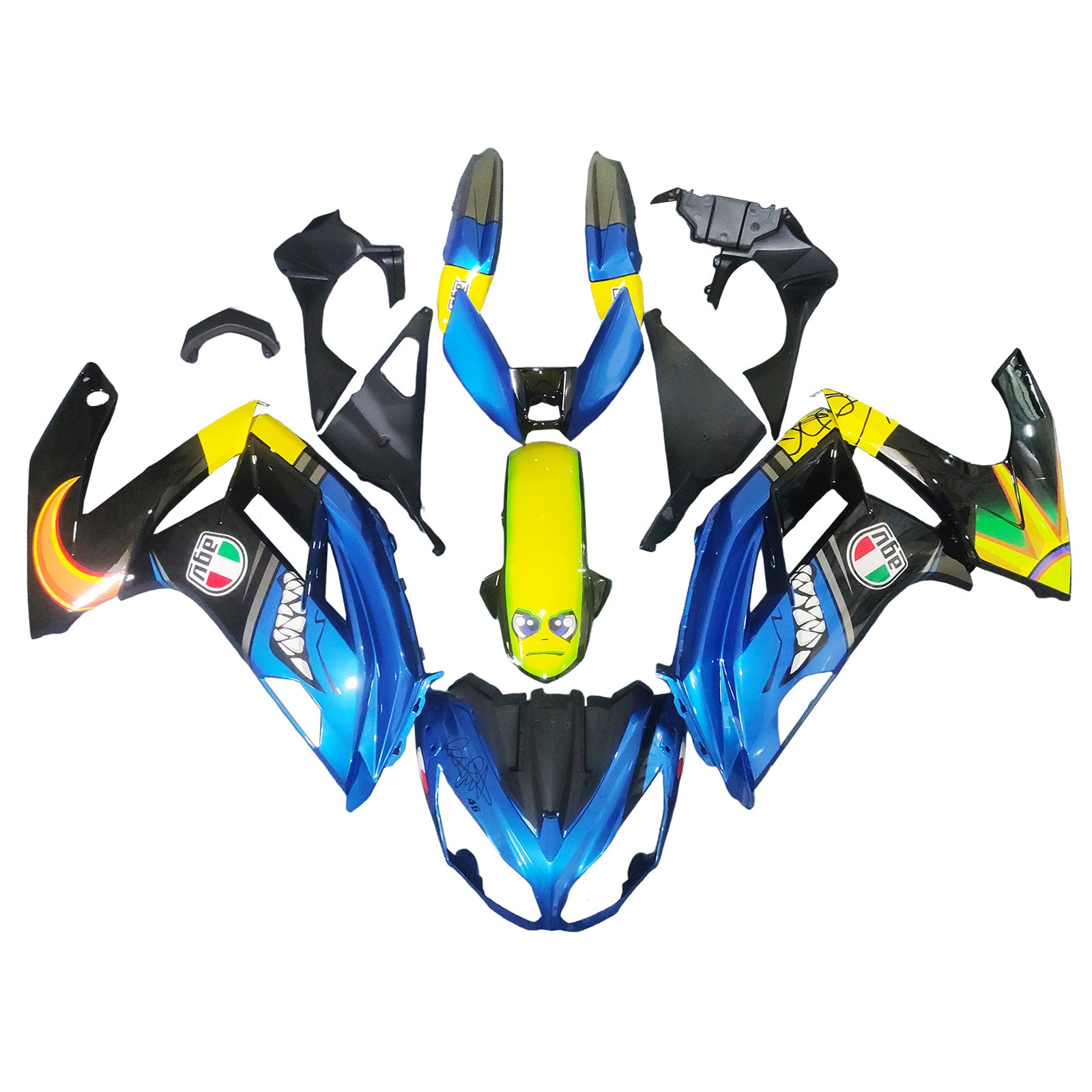 KAWASAKI INGECTION SEČI KIT ER6F/NINJA650 2012-2016, ABS Plastic Karoserija