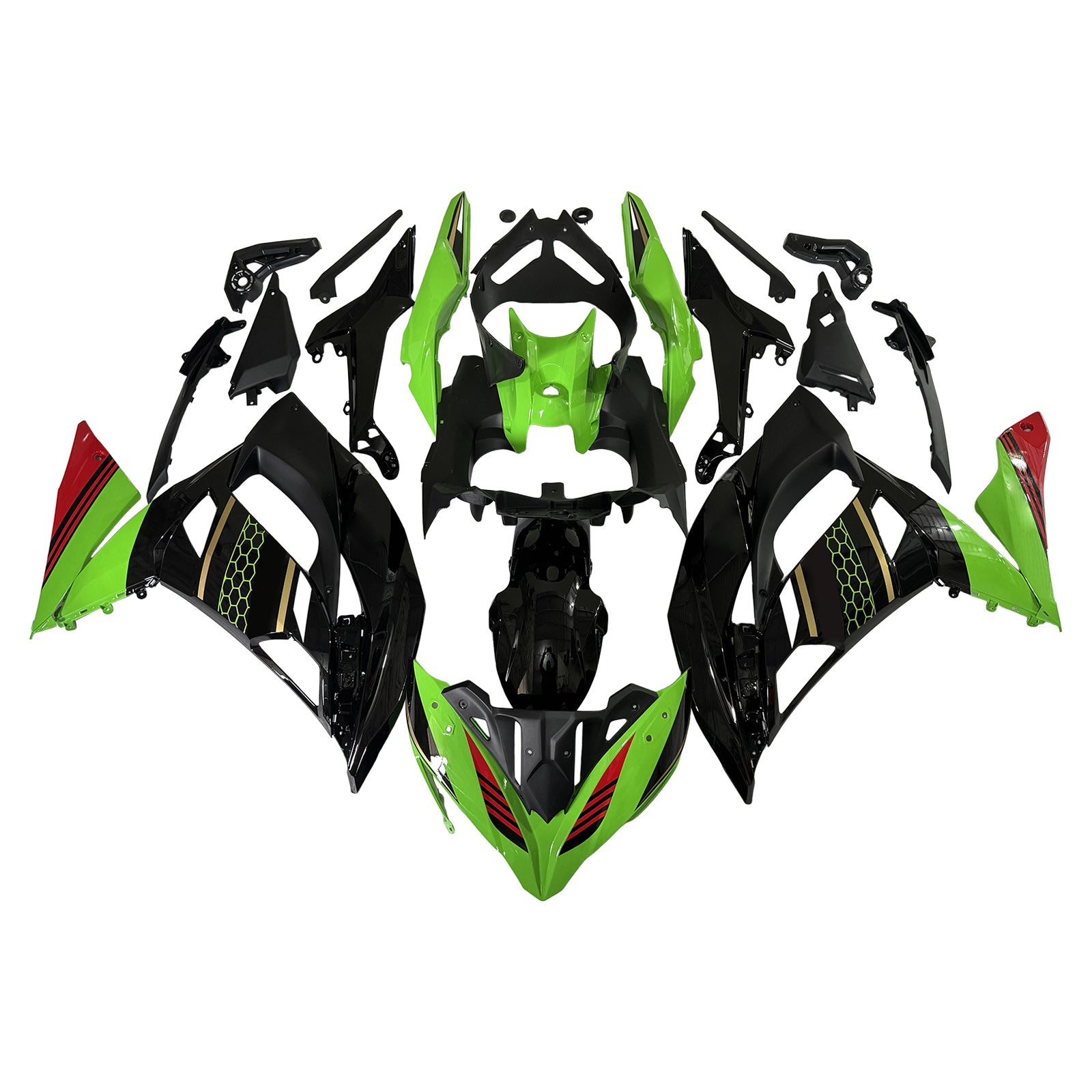 Amotopart plastični komplet za Kawasaki ninja 650 ER-6F EX650 2017-2019 02 # generic