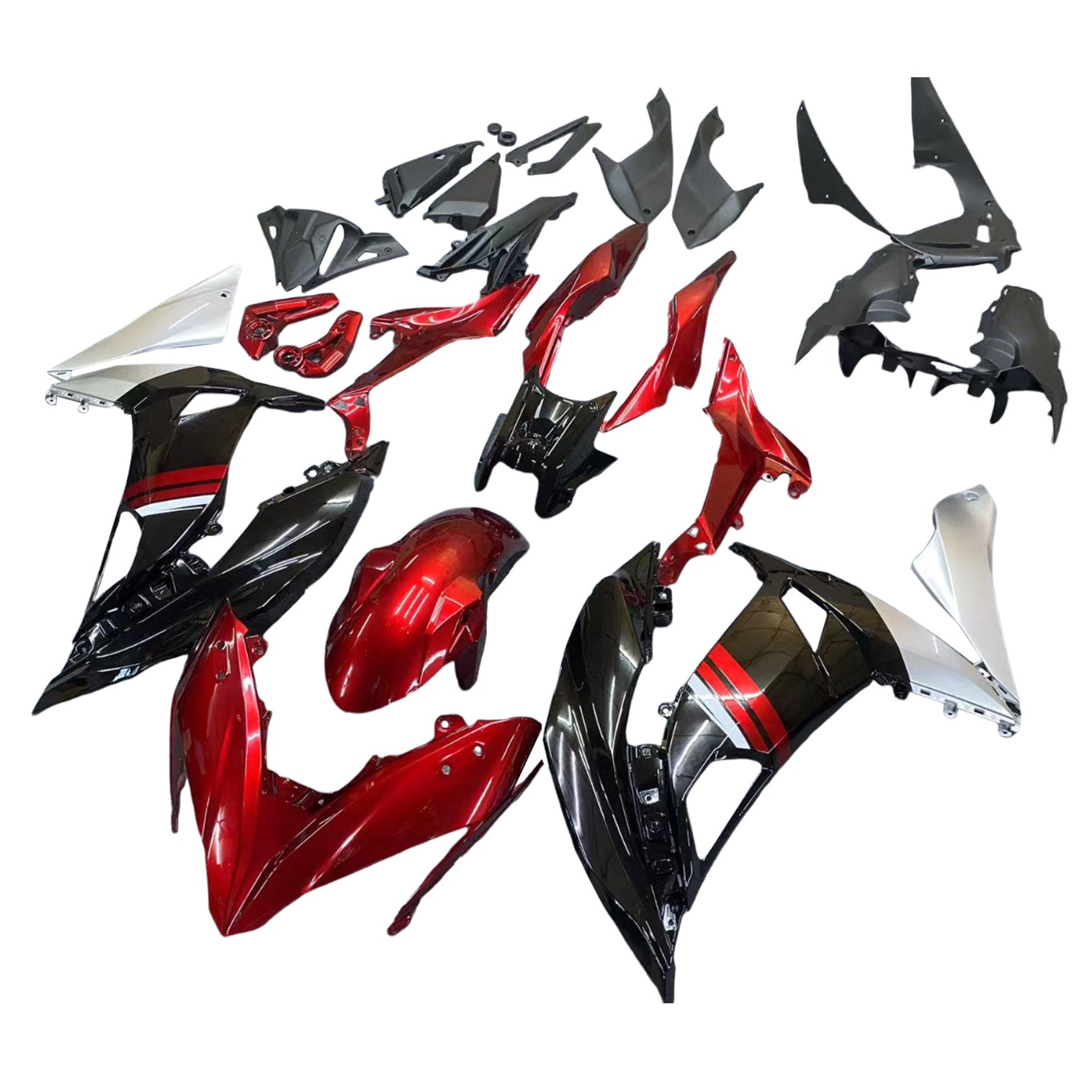 Amotopart muovinen suojaussarja Kawasaki Ninja 650 ER-6F EX650 2017-2019 03# Generic