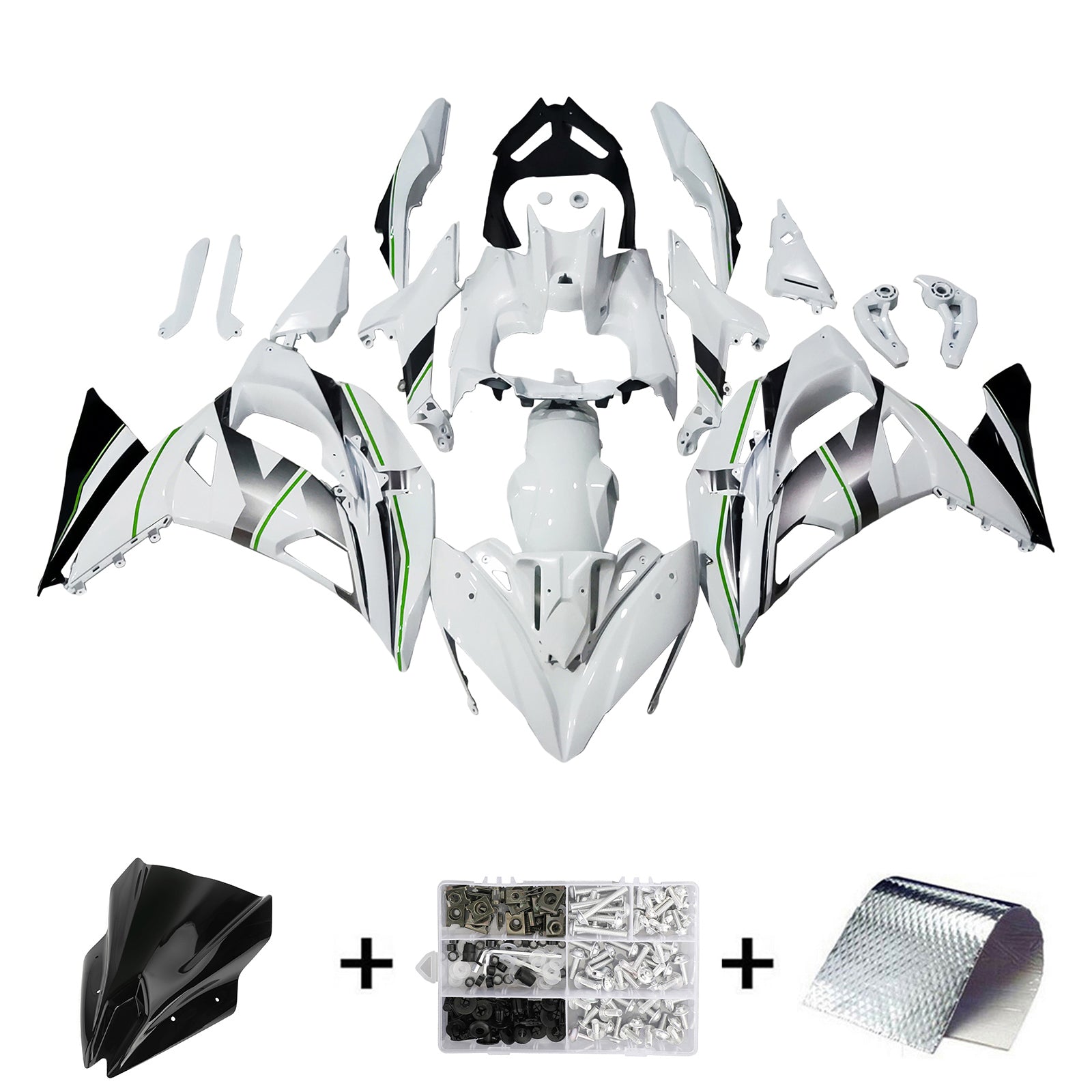 Amotopart Kitage Kawasaki ER6F/NINJA 650 2017-2019 ABS plastično telo