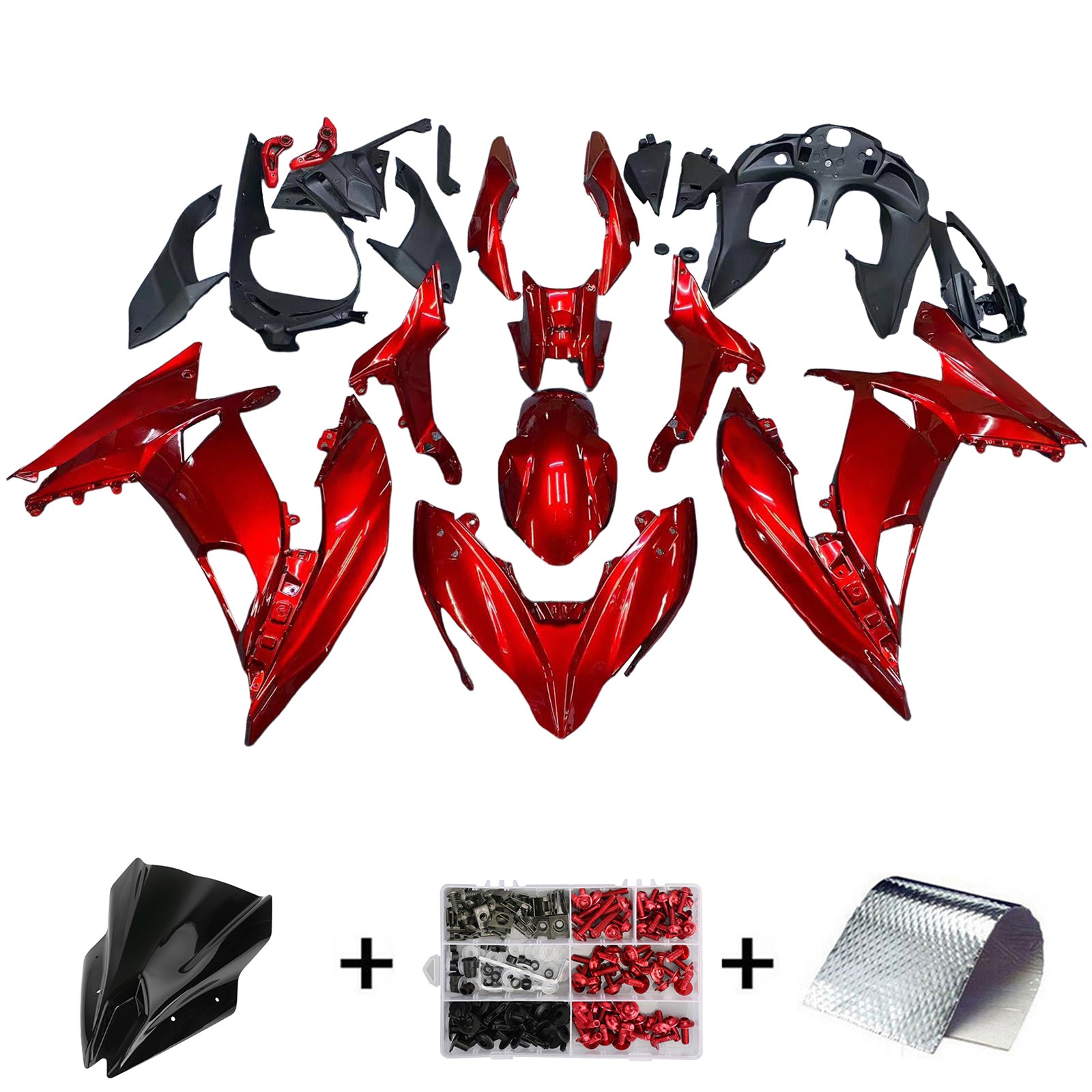 Amotopart Kitage Kawasaki ER6F/NINJA 650 2017-2019 ABS plastično telo