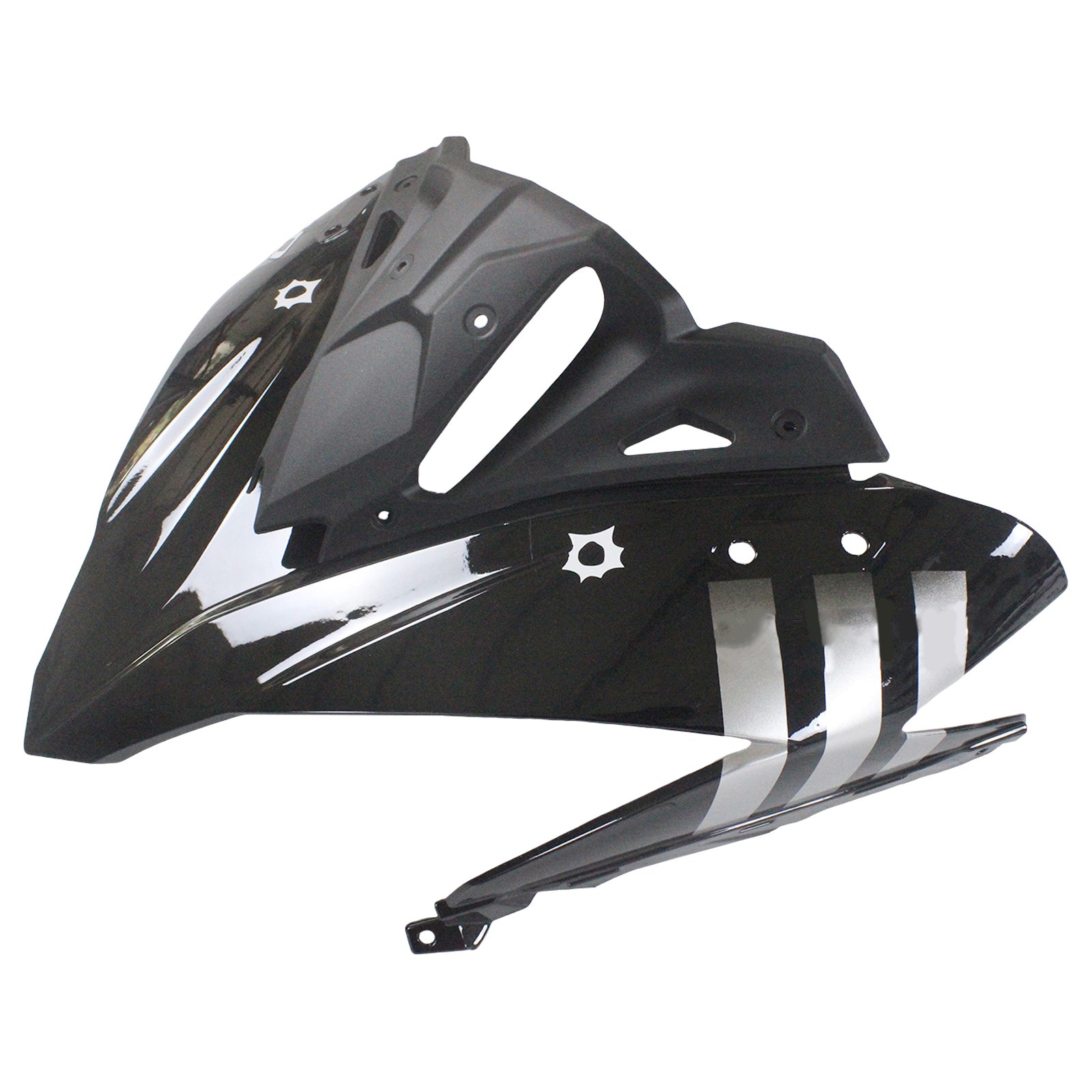 Amotopart Kit Carénage Kawasaki ER6F/Ninja650R 2017-2019 Carrosserie Plastique ABS