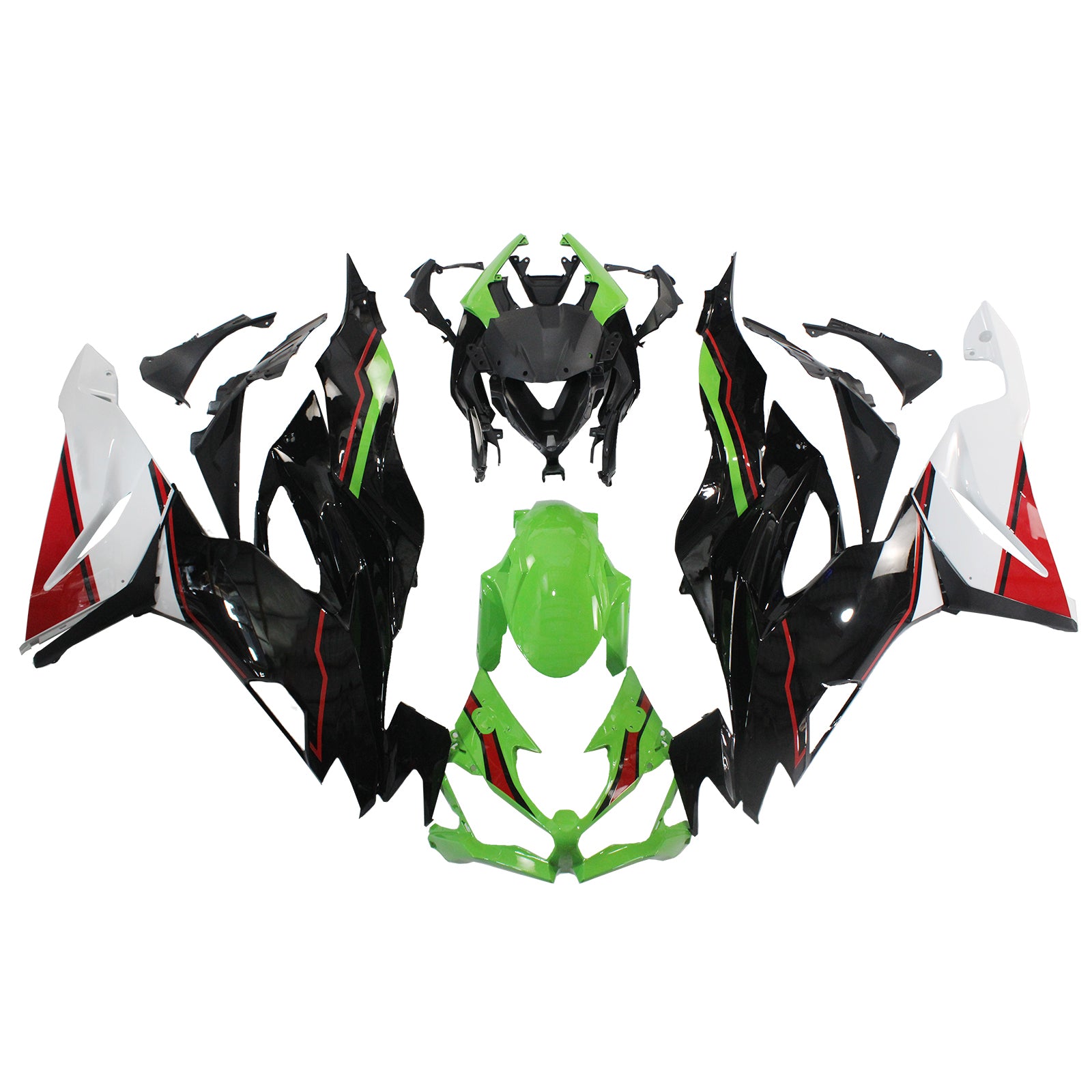 2019-2023 Kawasaki ZX6R ABS muovinen korin ruiskutussuojasarja