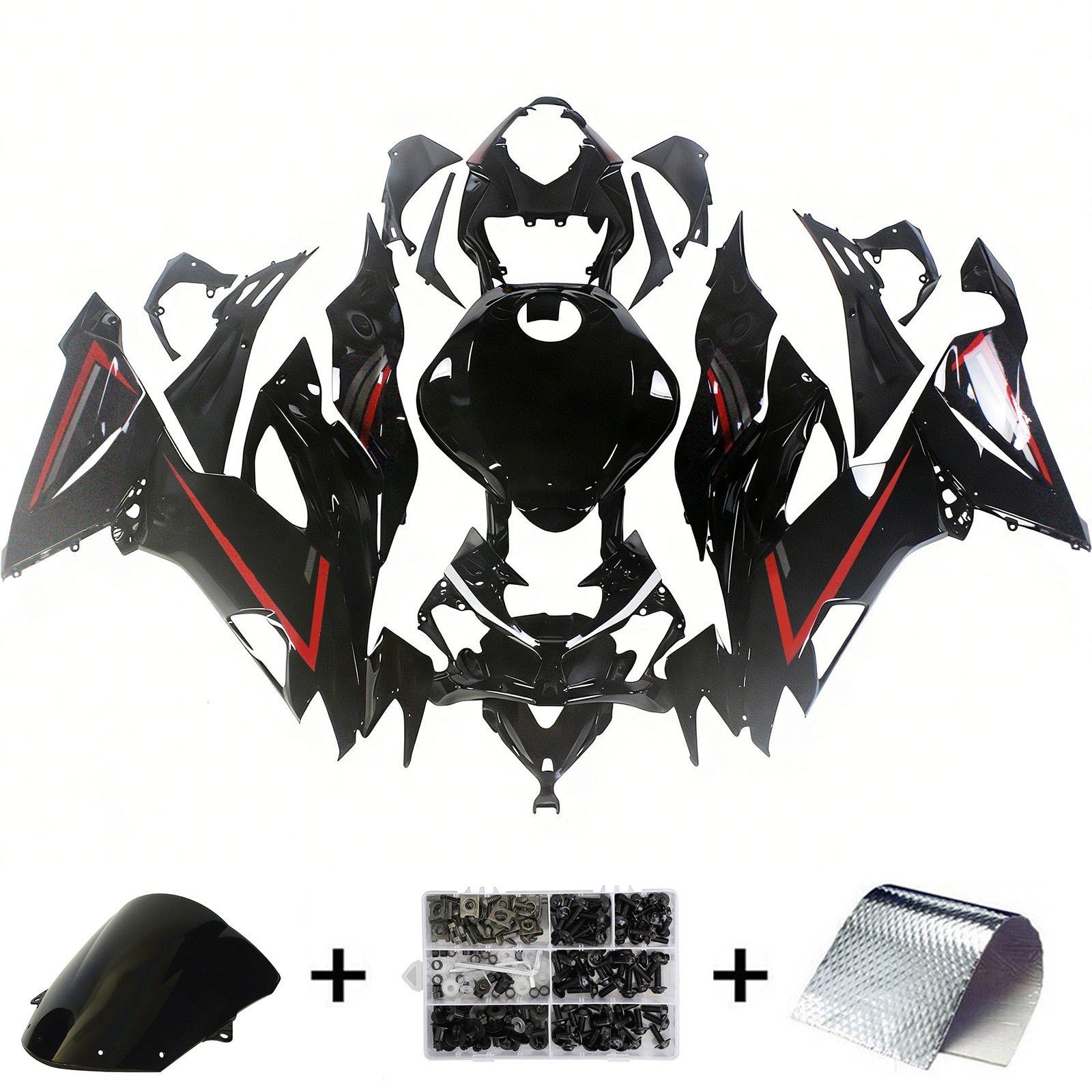 Zestaw owiewek wtryskowych Kawasaki ZX6R 2019-2023 Nadwozie z tworzywa ABS