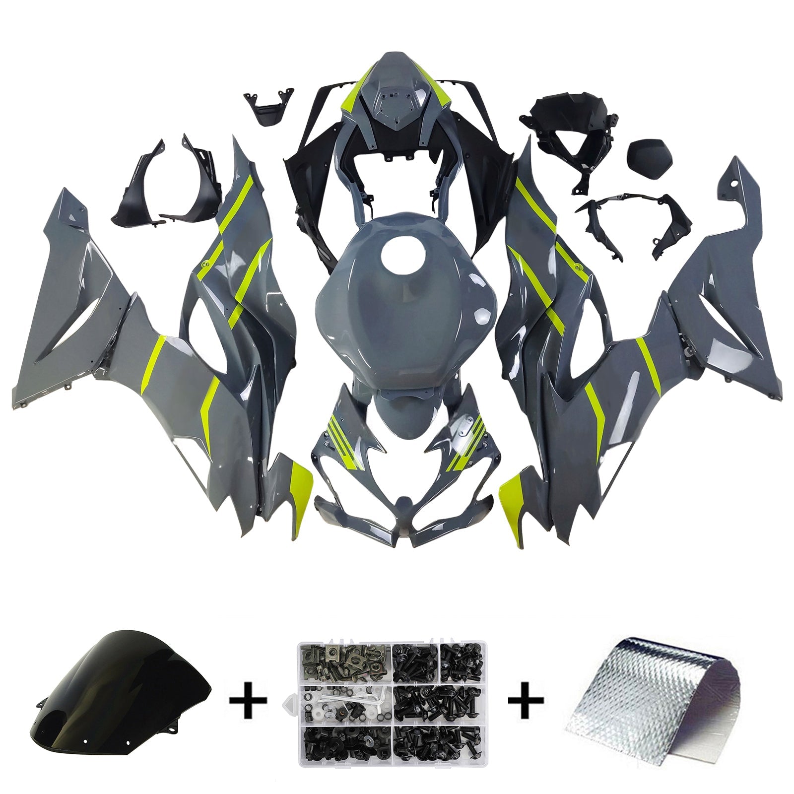 Kit de carénage en plastique ABS pour Kawasaki ZX6R 2019-2023