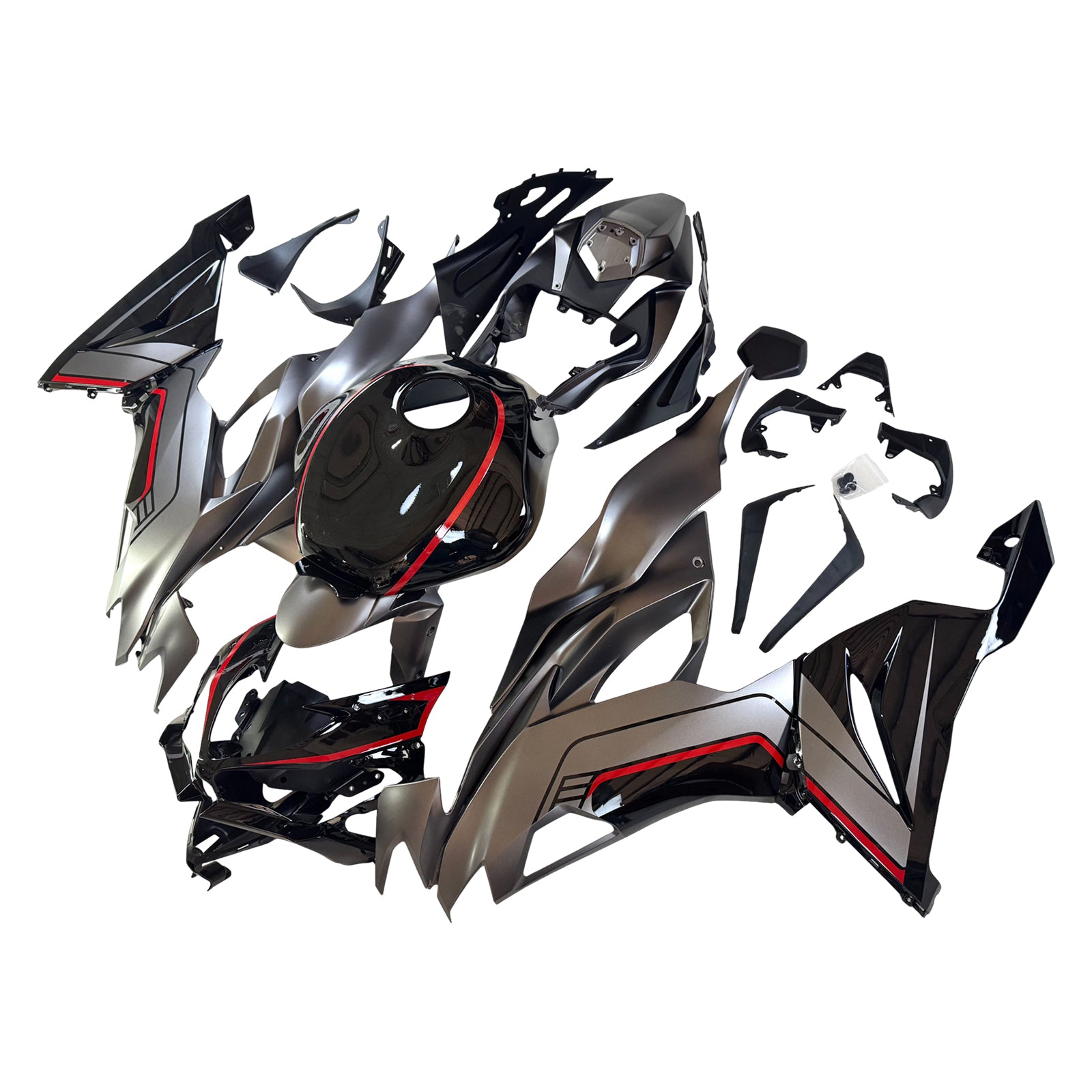 Kit de carenado de inyección, cuerpo de plástico ABS para Kawasaki ZX6R 2019-2023